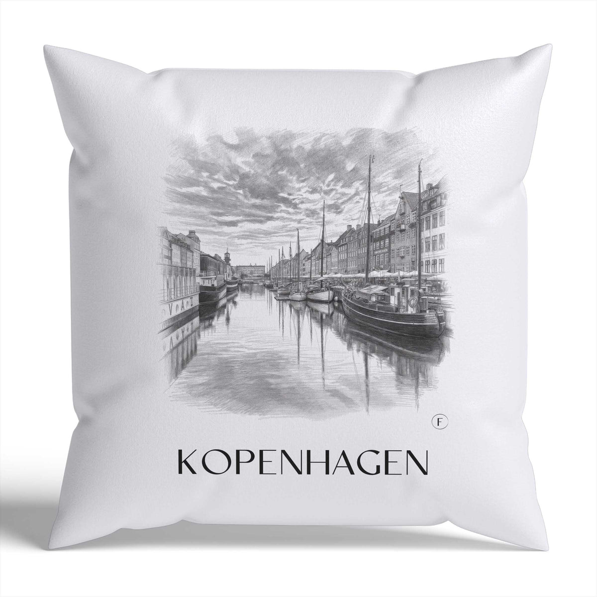 kopenhagen-dänemark-dänemark-kissenbezug-bleistift-zeichnung-drawing