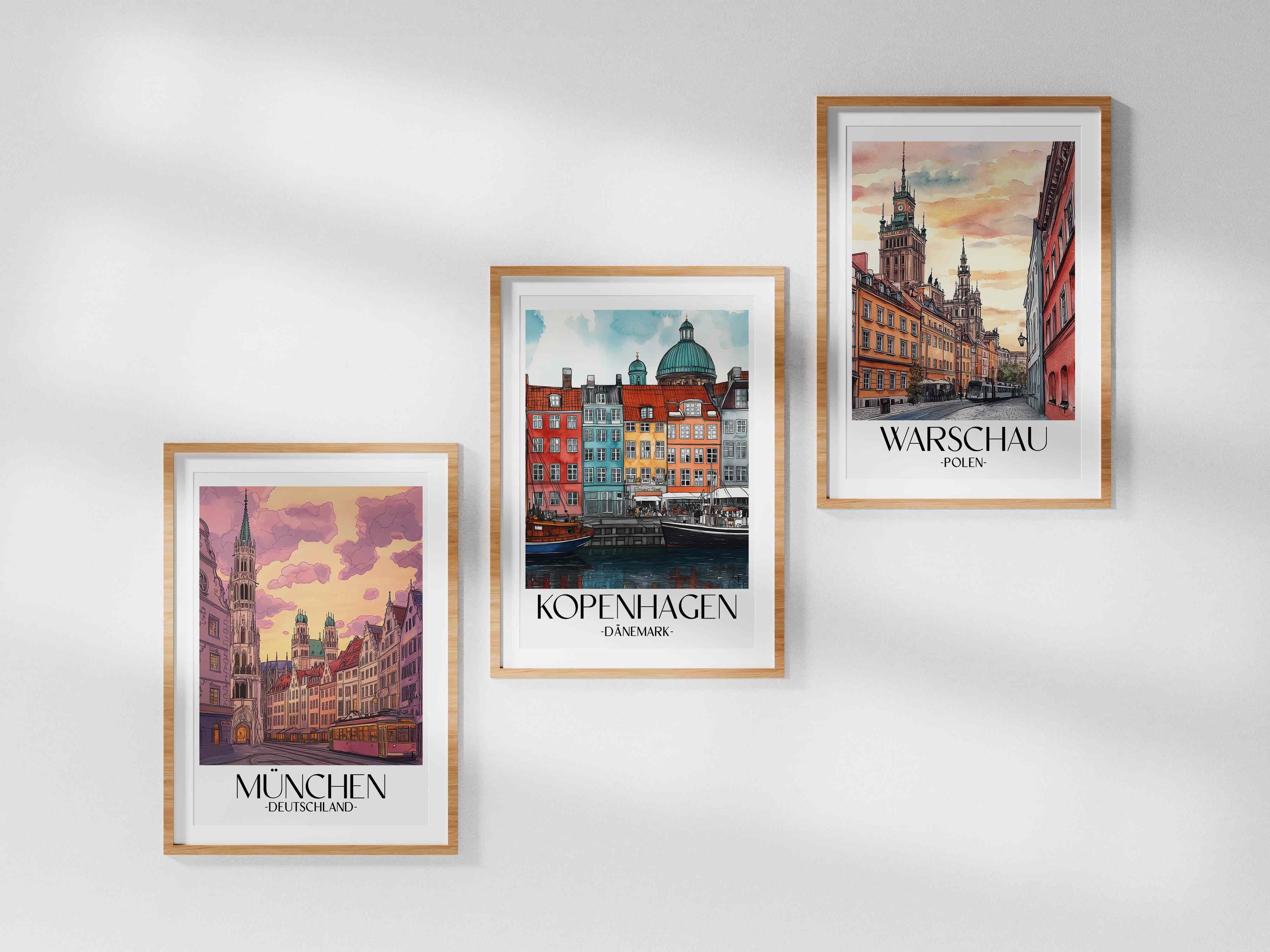 kopenhagen-dänemark-poster-aquarell