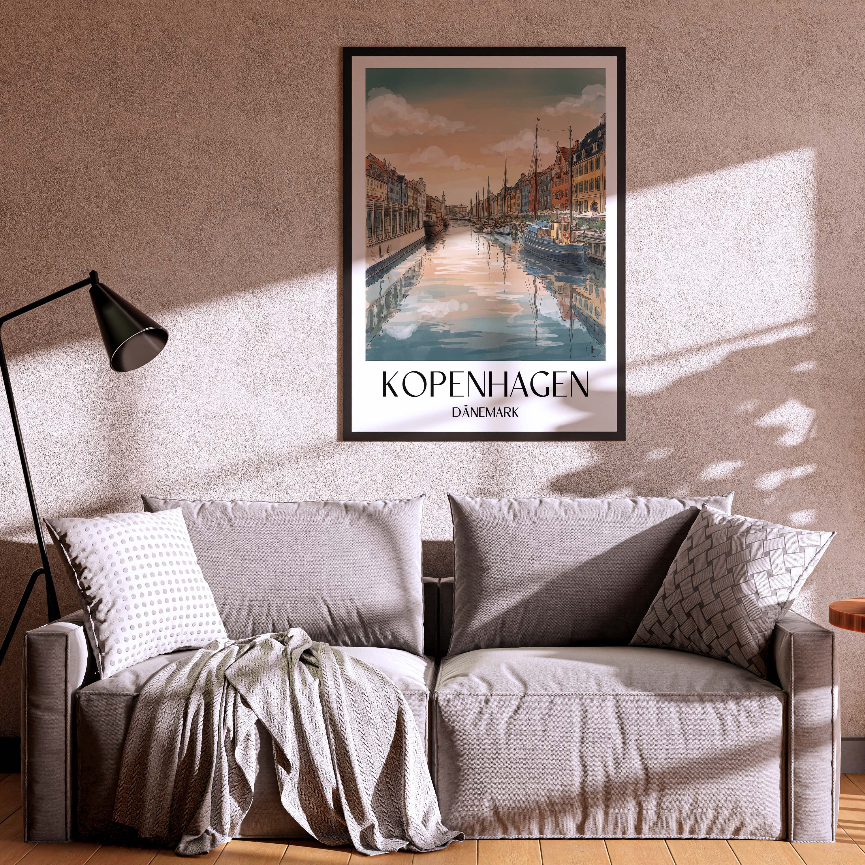 kopenhagen-dänemark-poster-aquarell