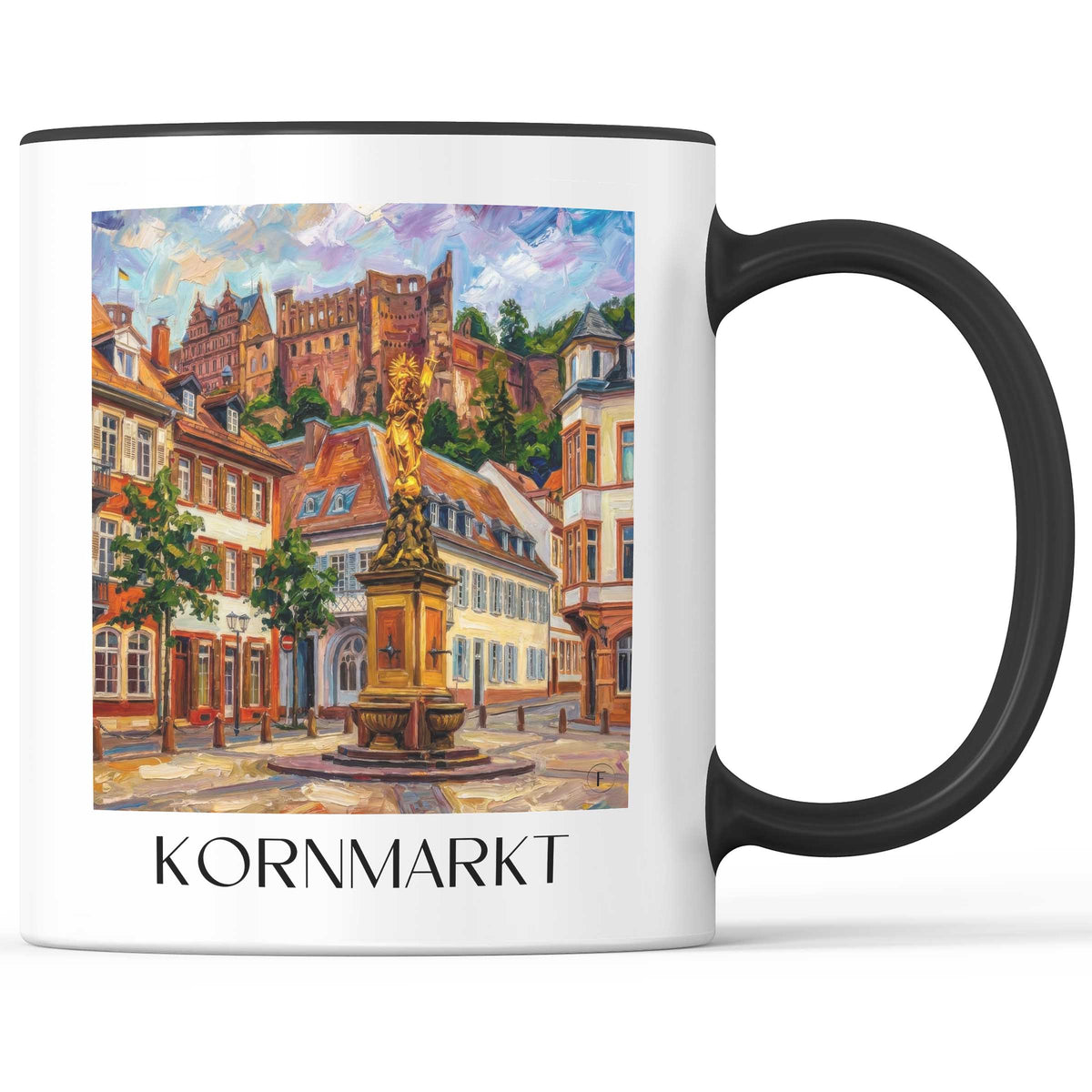 kornmarkt-heidelberg-deutschland-kaffeebecher-oil-painting-oelgemaelde