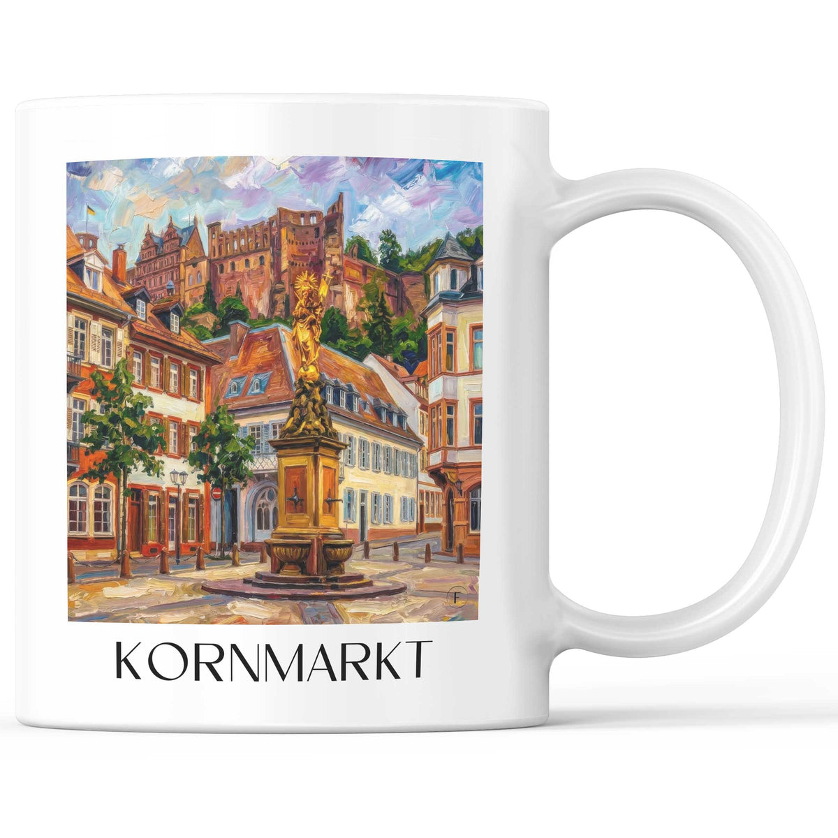kornmarkt-heidelberg-deutschland-kaffeebecher-oil-painting-oelgemaelde