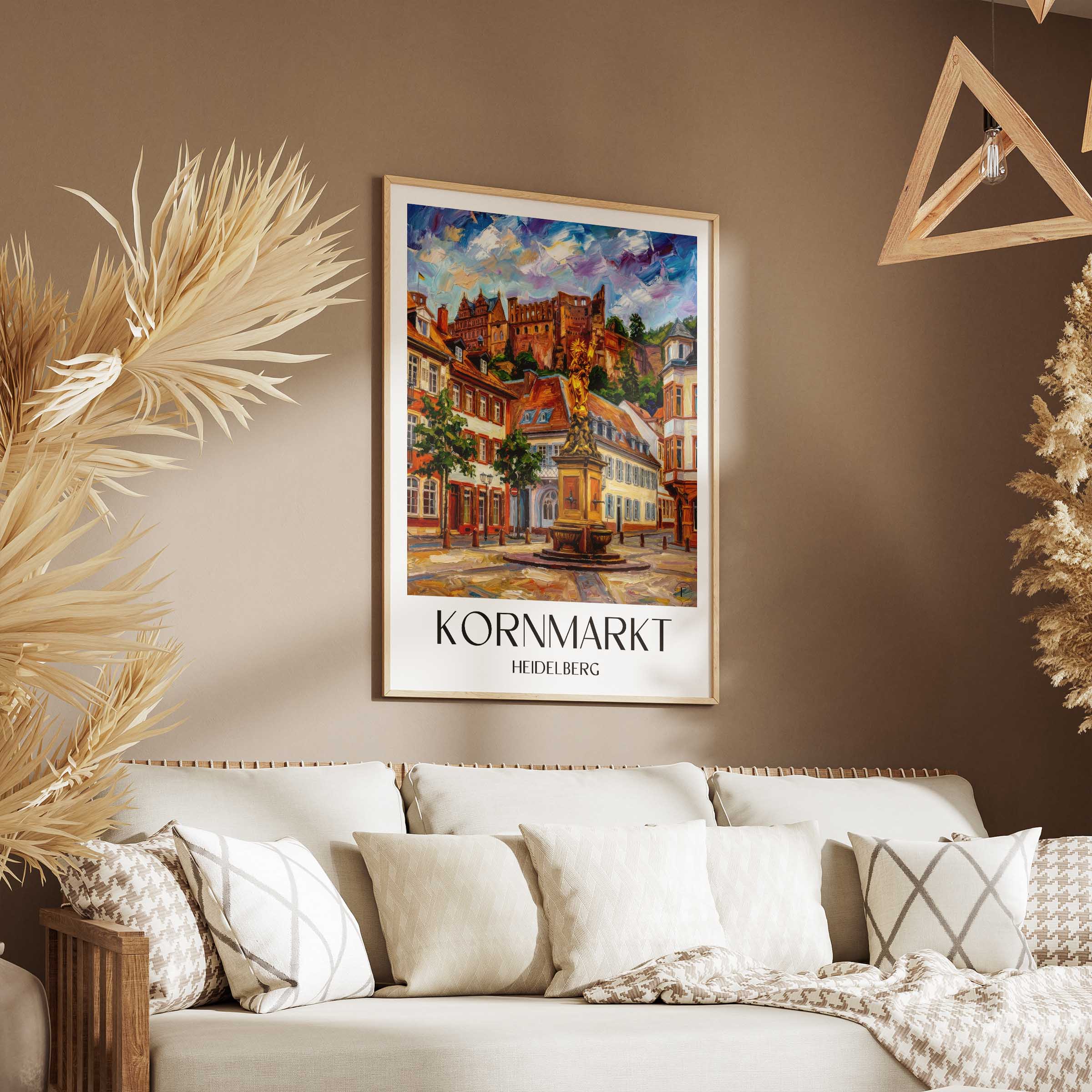 kornmarkt-heidelberg-deutschland-poster-oil-painting-oelgemaelde