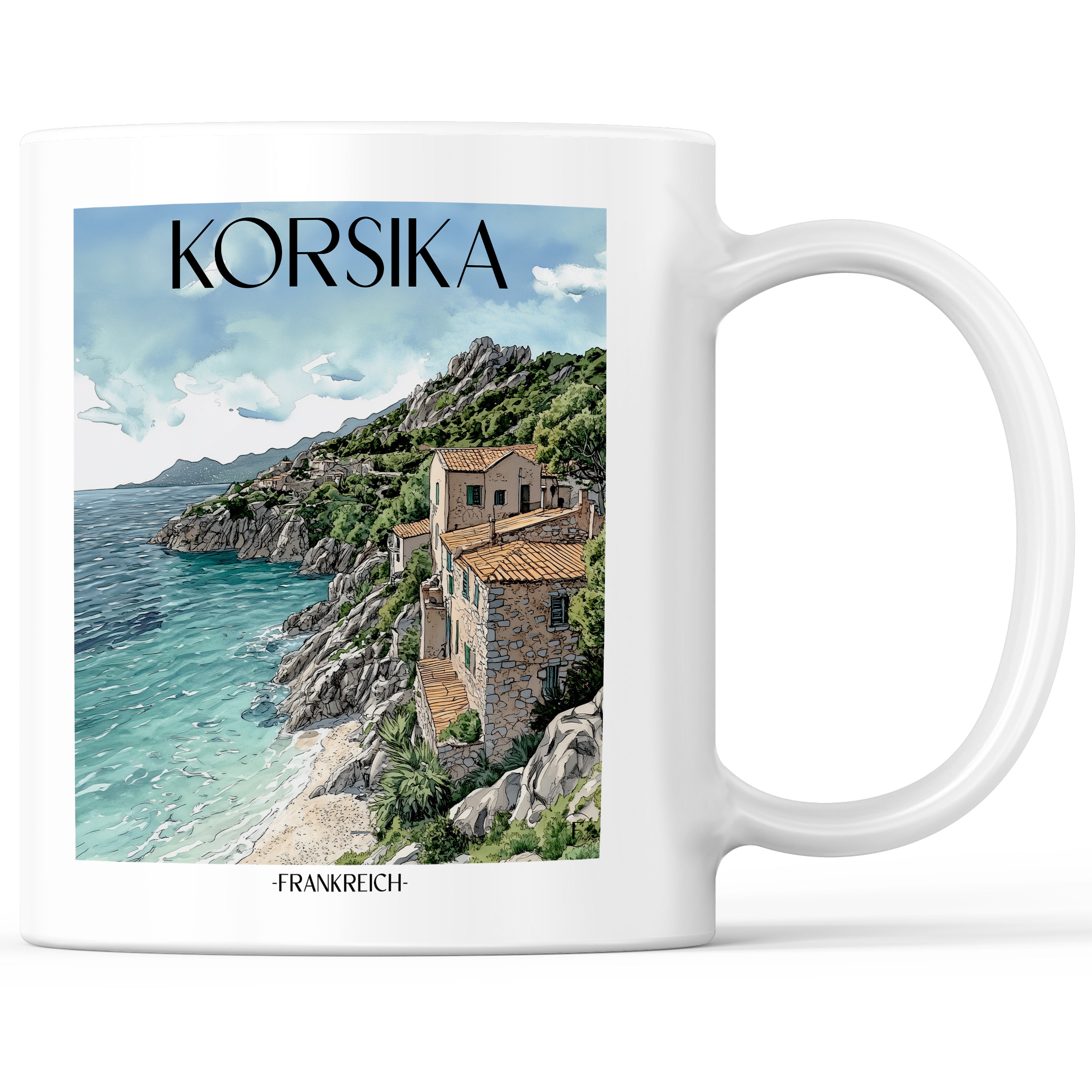 korsika-frankreich-einkaufstasche-aquarell