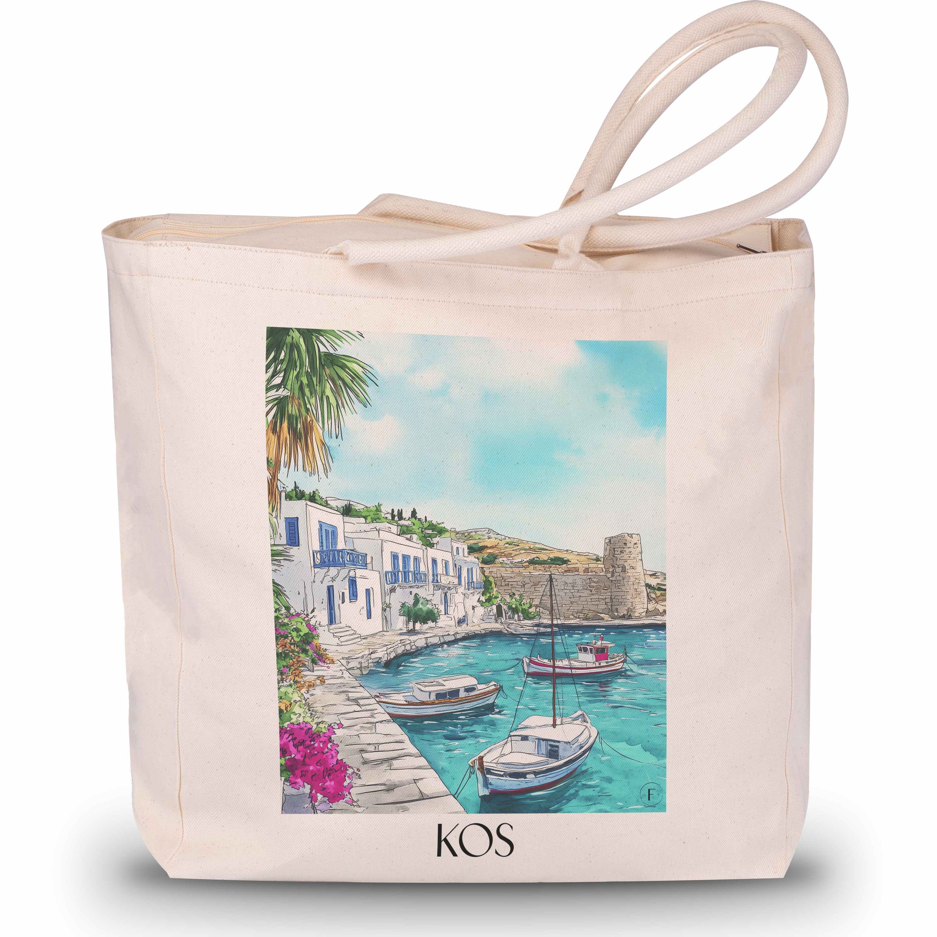 kos-griechenland-einkaufstasche-aquarell
