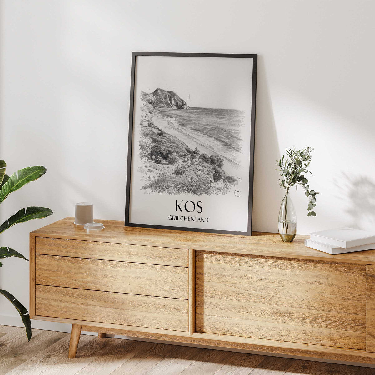 kos-griechenland-poster-bleistift-zeichnung-drawing