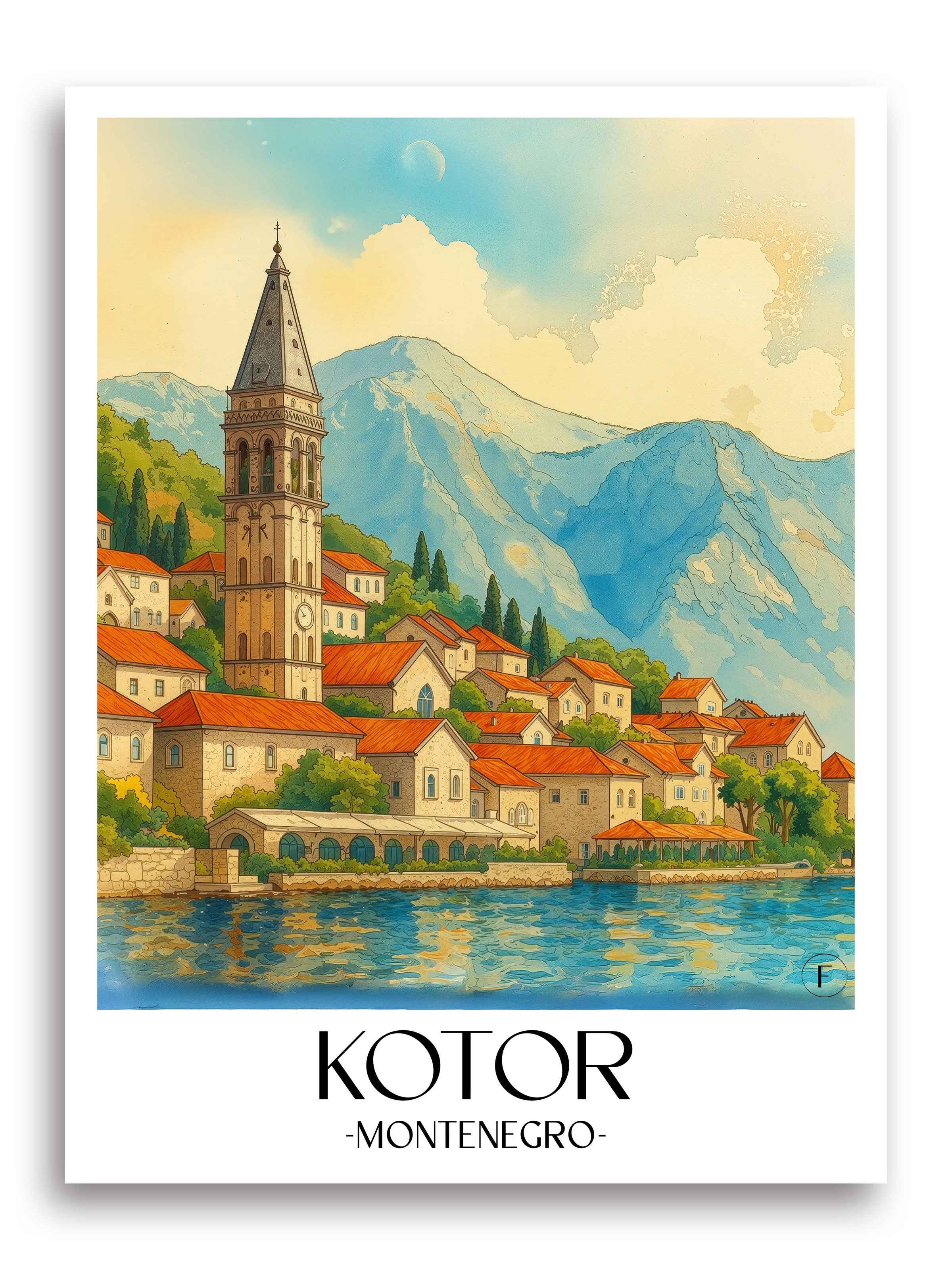 kotor-montenegro-poster-aquarell