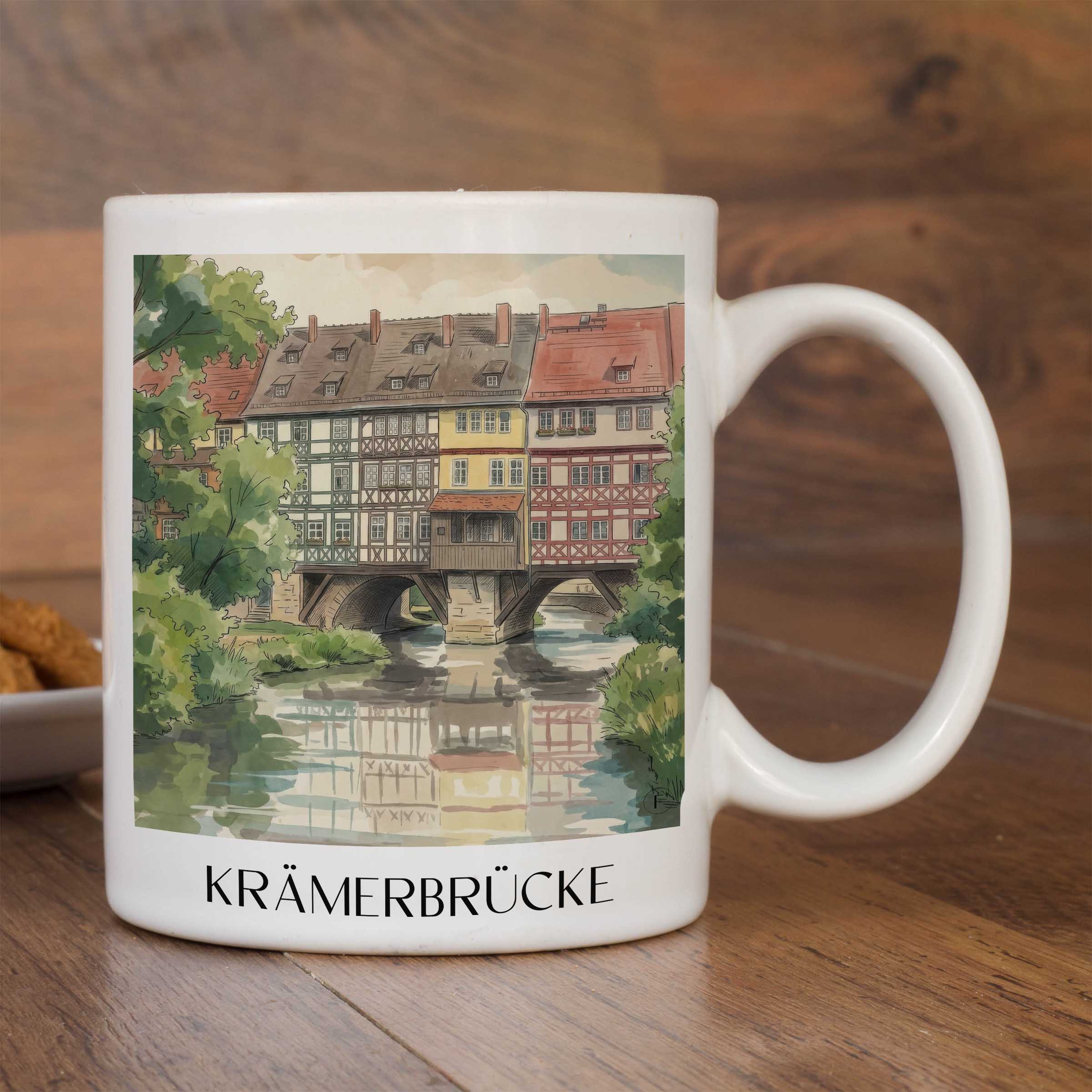 krämerbrücke-erfurt-deutschland-kaffeebecher-aquarell
