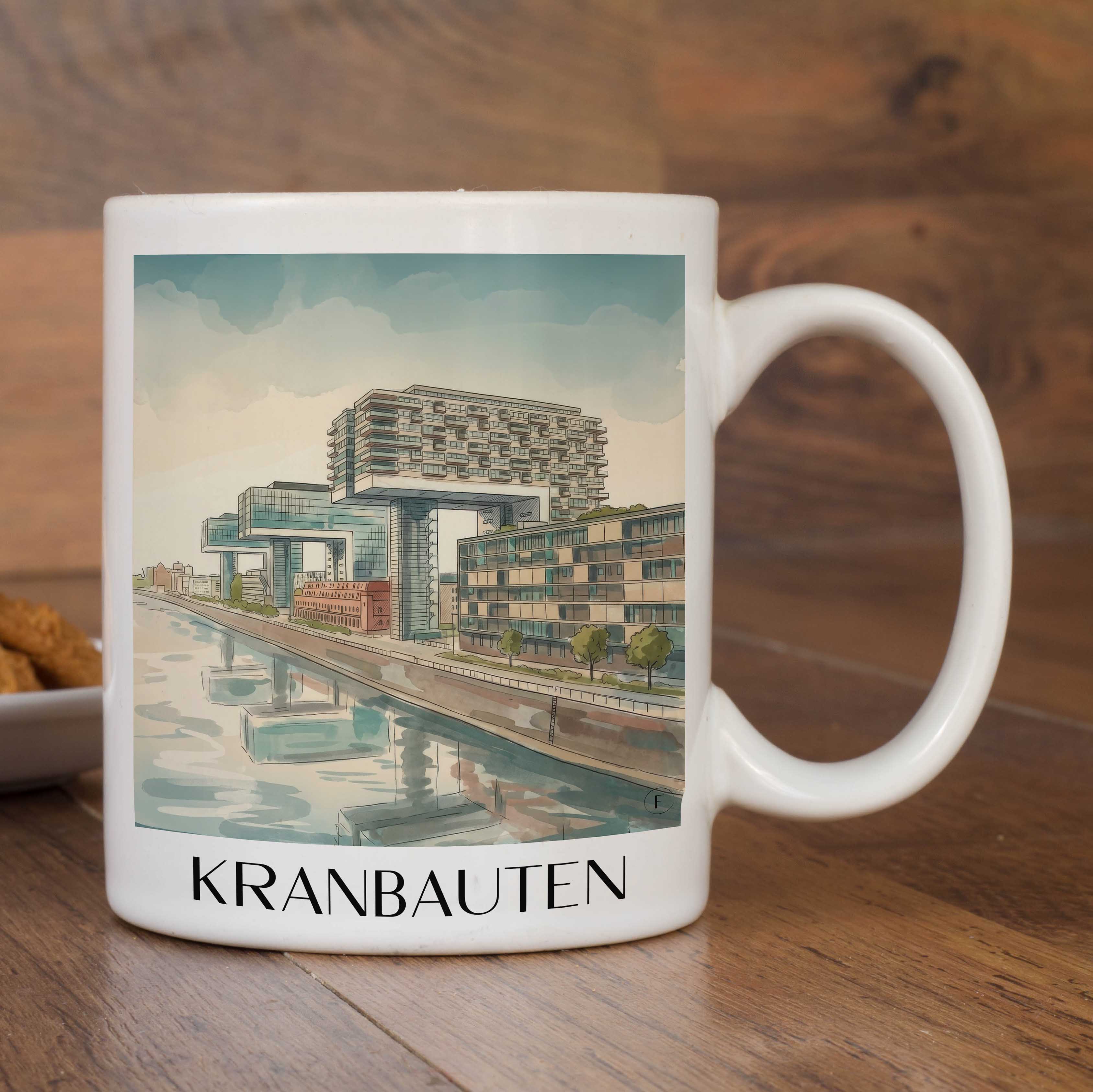kranbauten-köln-deutschland-kaffeebecher-aquarell