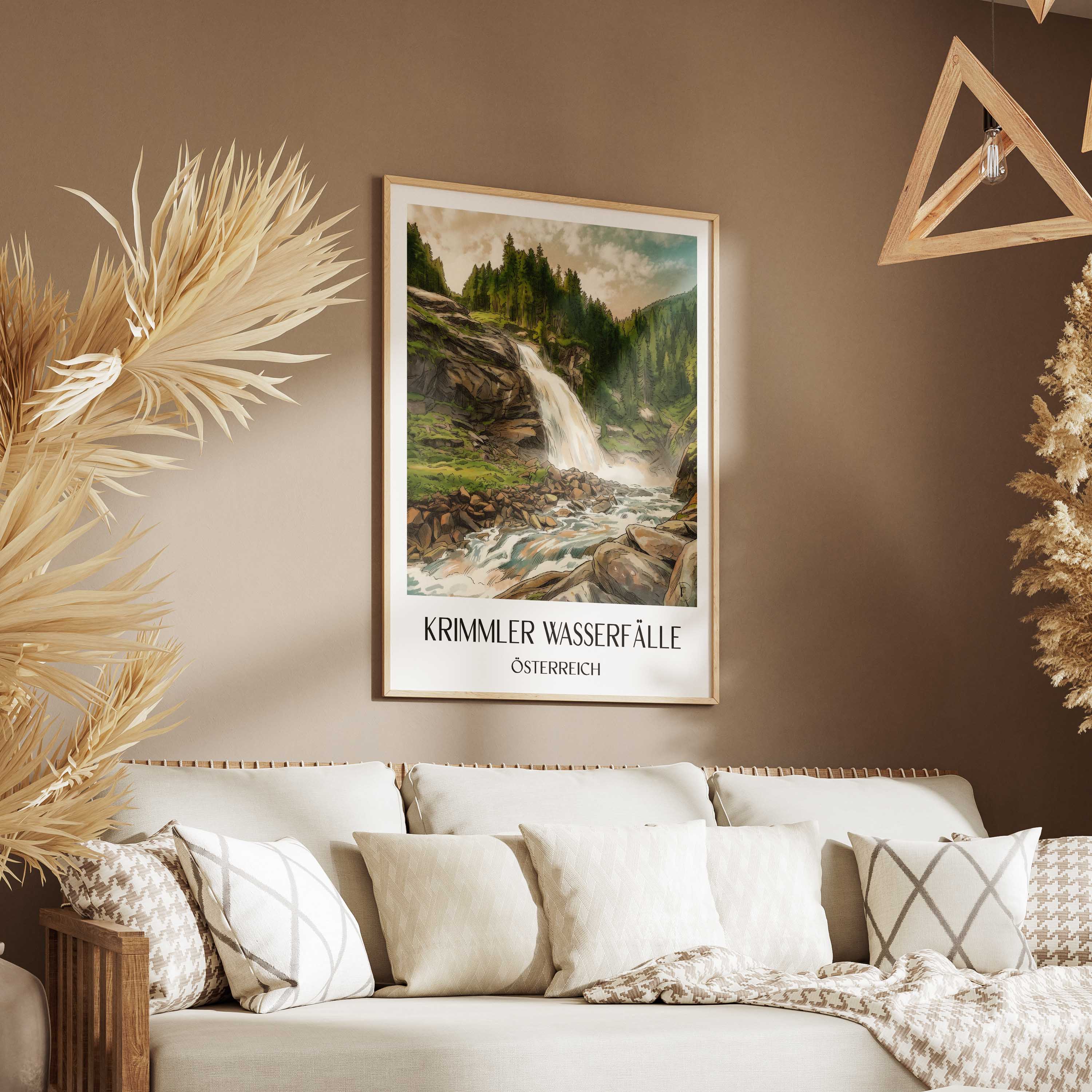 krimmler-wasserfälle-österreich-österreich-poster-aquarell