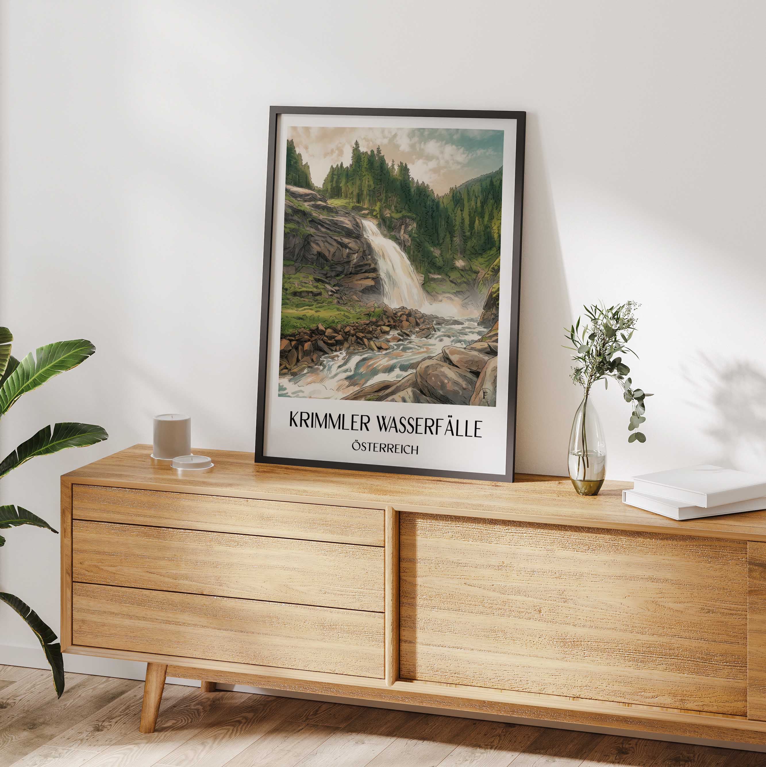 krimmler-wasserfälle-österreich-österreich-poster-aquarell