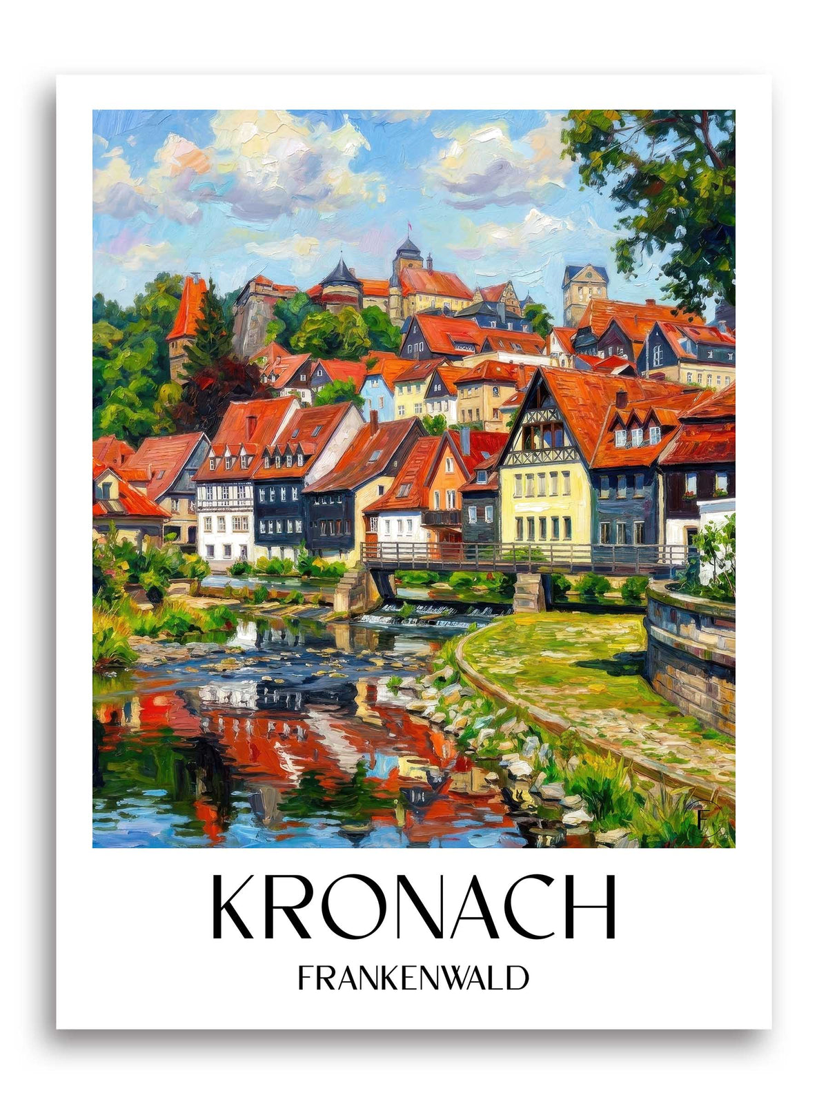 kronach-frankenwald-deutschland-poster-oil-painting-oelgemaelde