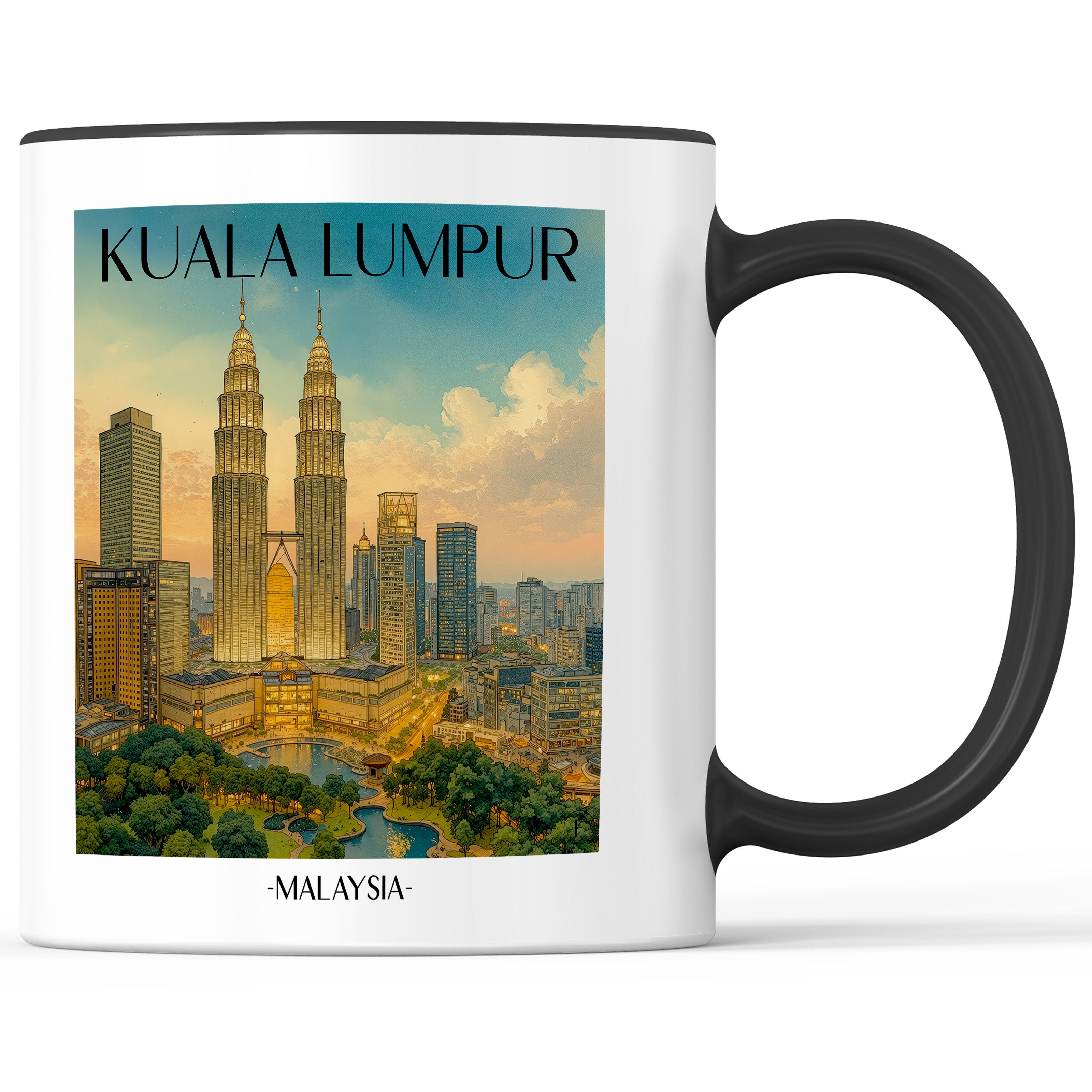 kuala-lumpur-malaysia-einkaufstasche-aquarell