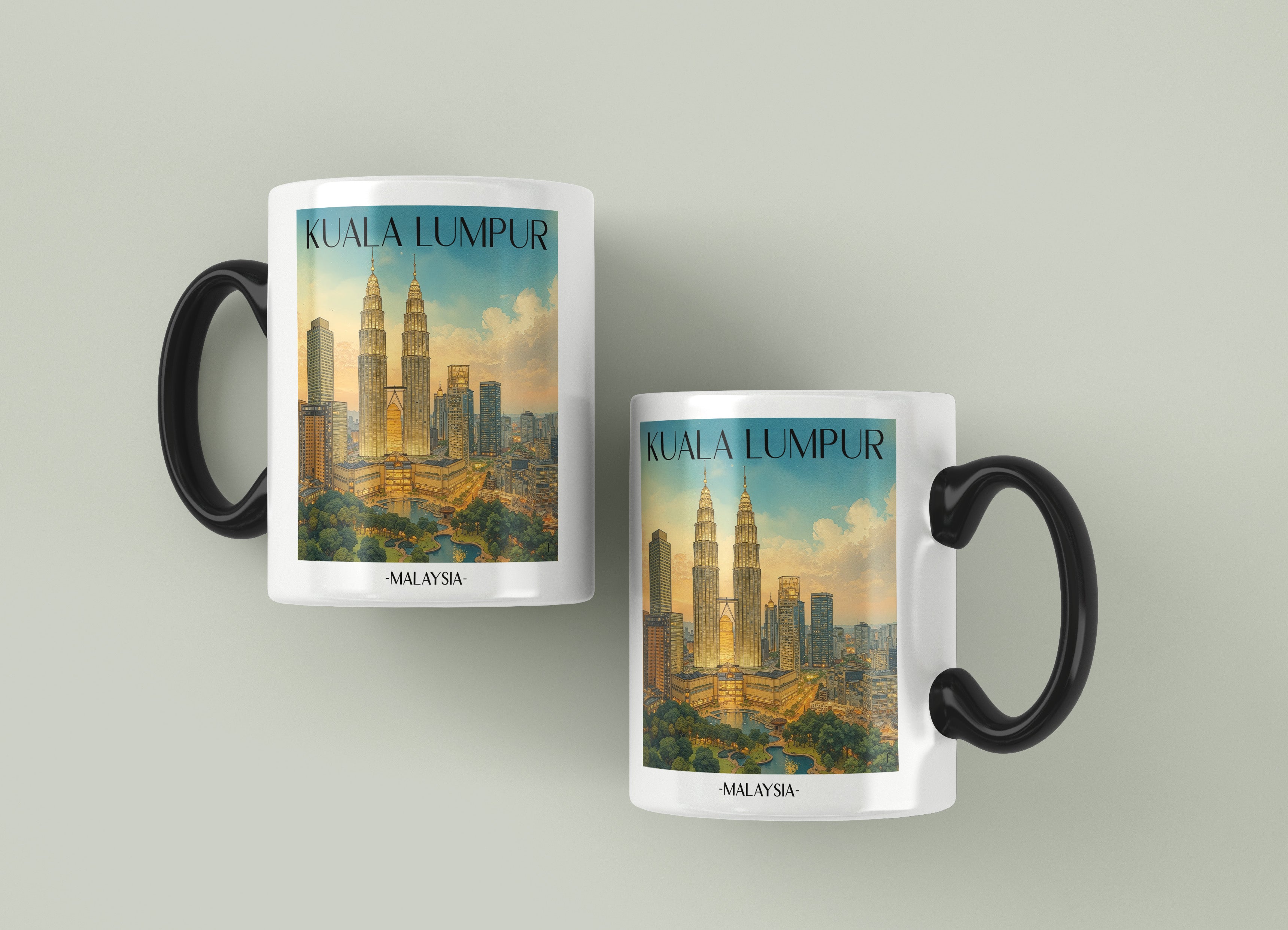 kuala-lumpur-malaysia-einkaufstasche-aquarell