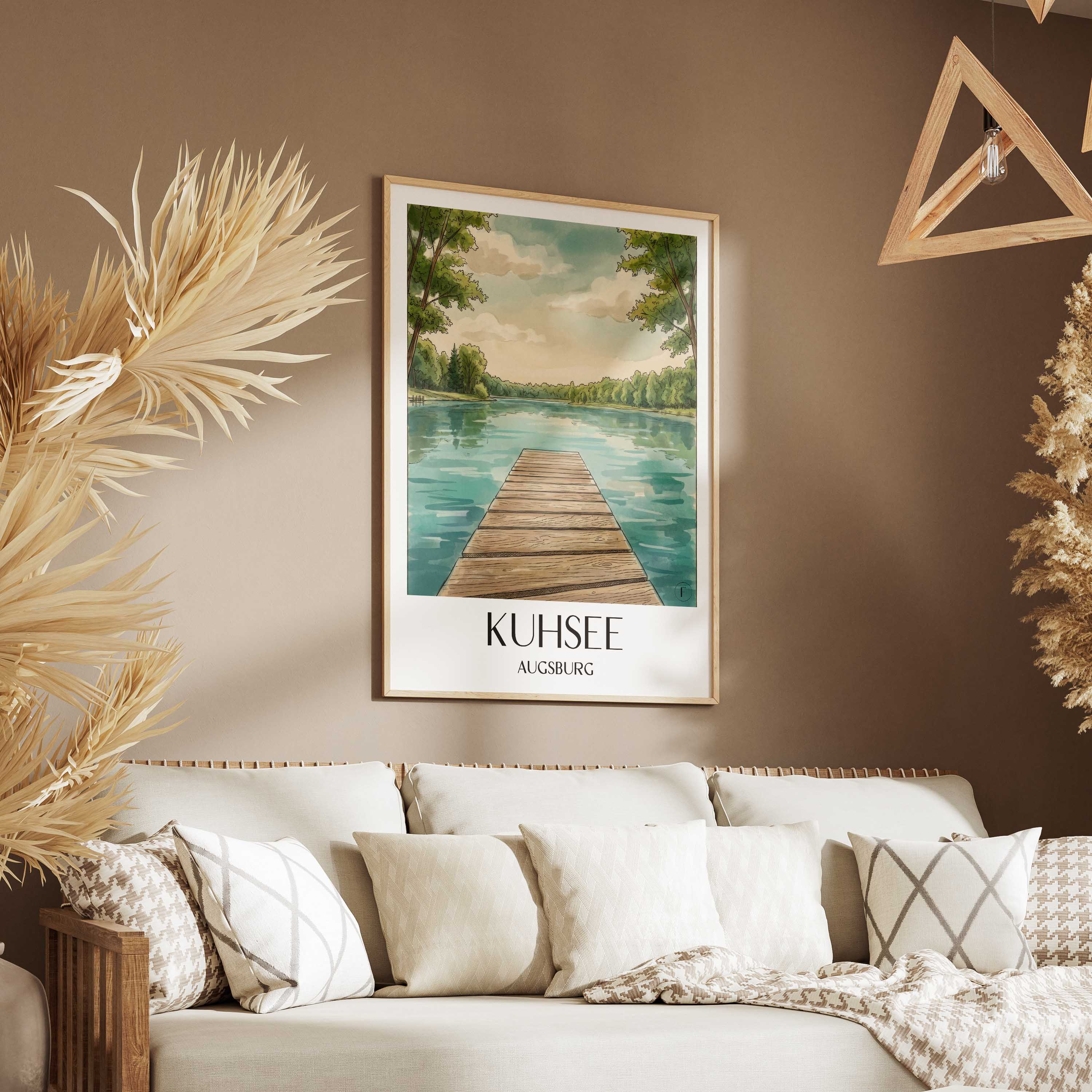 kuhsee-augsburg-deutschland-poster-aquarell