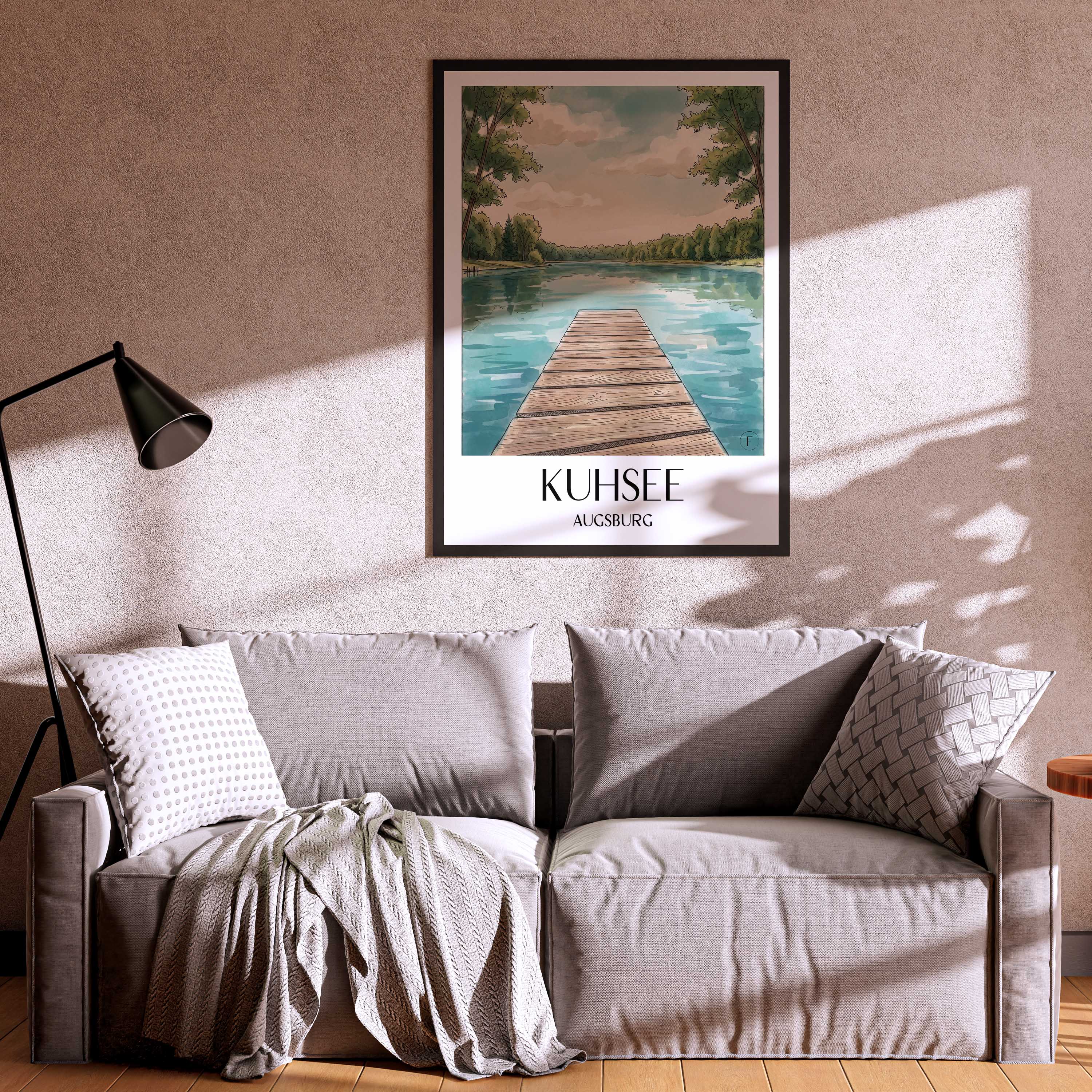 kuhsee-augsburg-deutschland-poster-aquarell