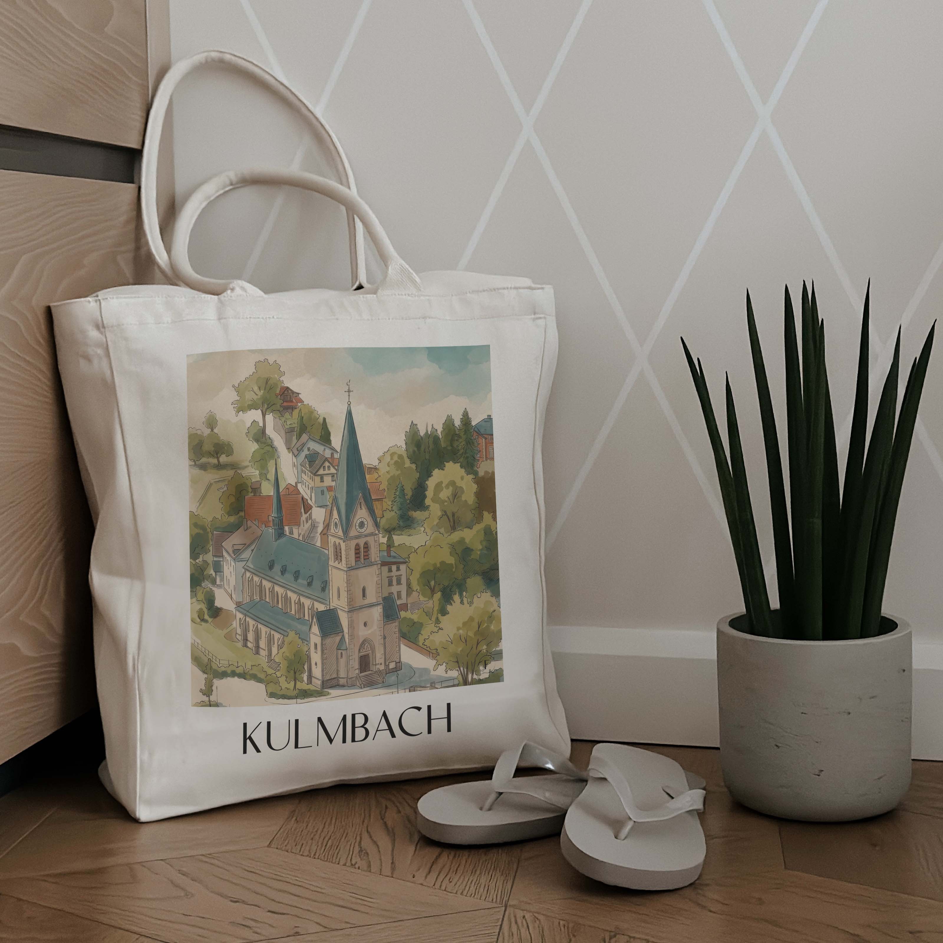 kulmbach-deutschland-einkaufstasche-aquarell