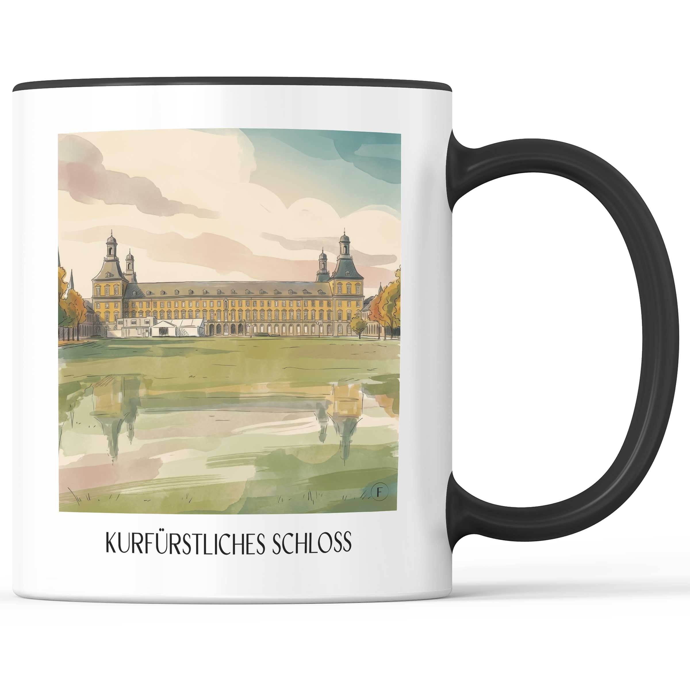 kurfürstliches-schloss-bonn-deutschland-kaffeebecher-aquarell