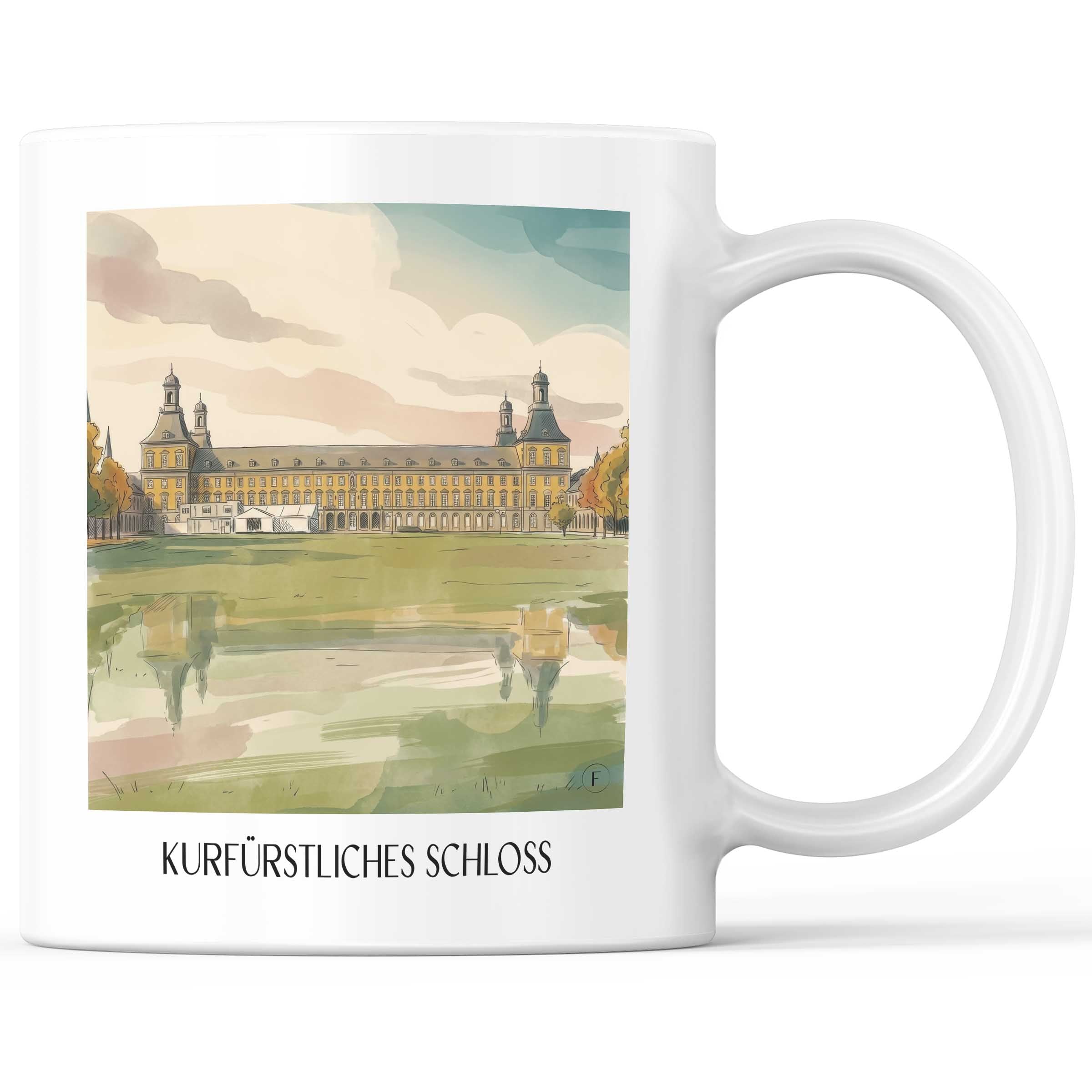 kurfürstliches-schloss-bonn-deutschland-kaffeebecher-aquarell
