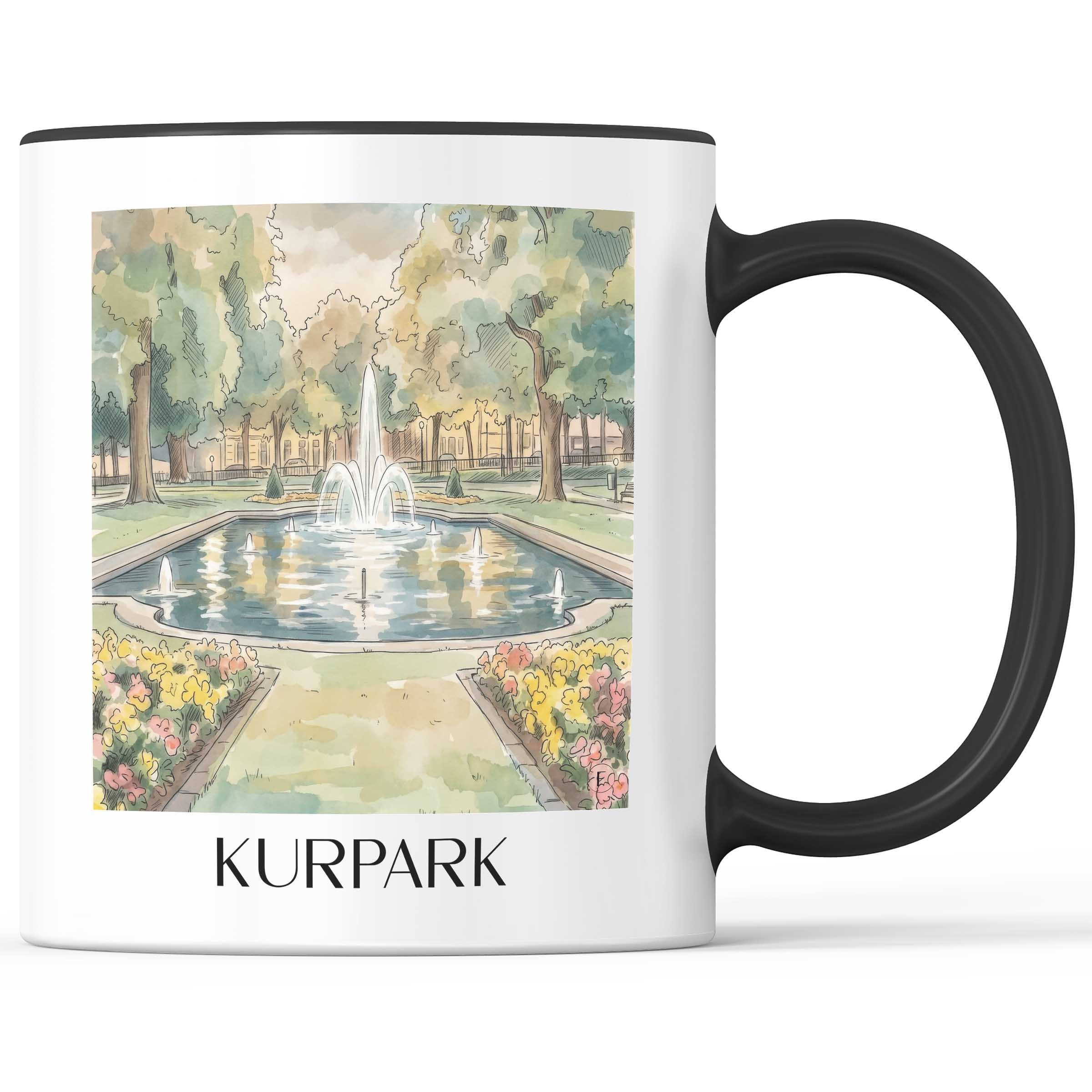 kurpark-aachen-deutschland-kaffeebecher-aquarell