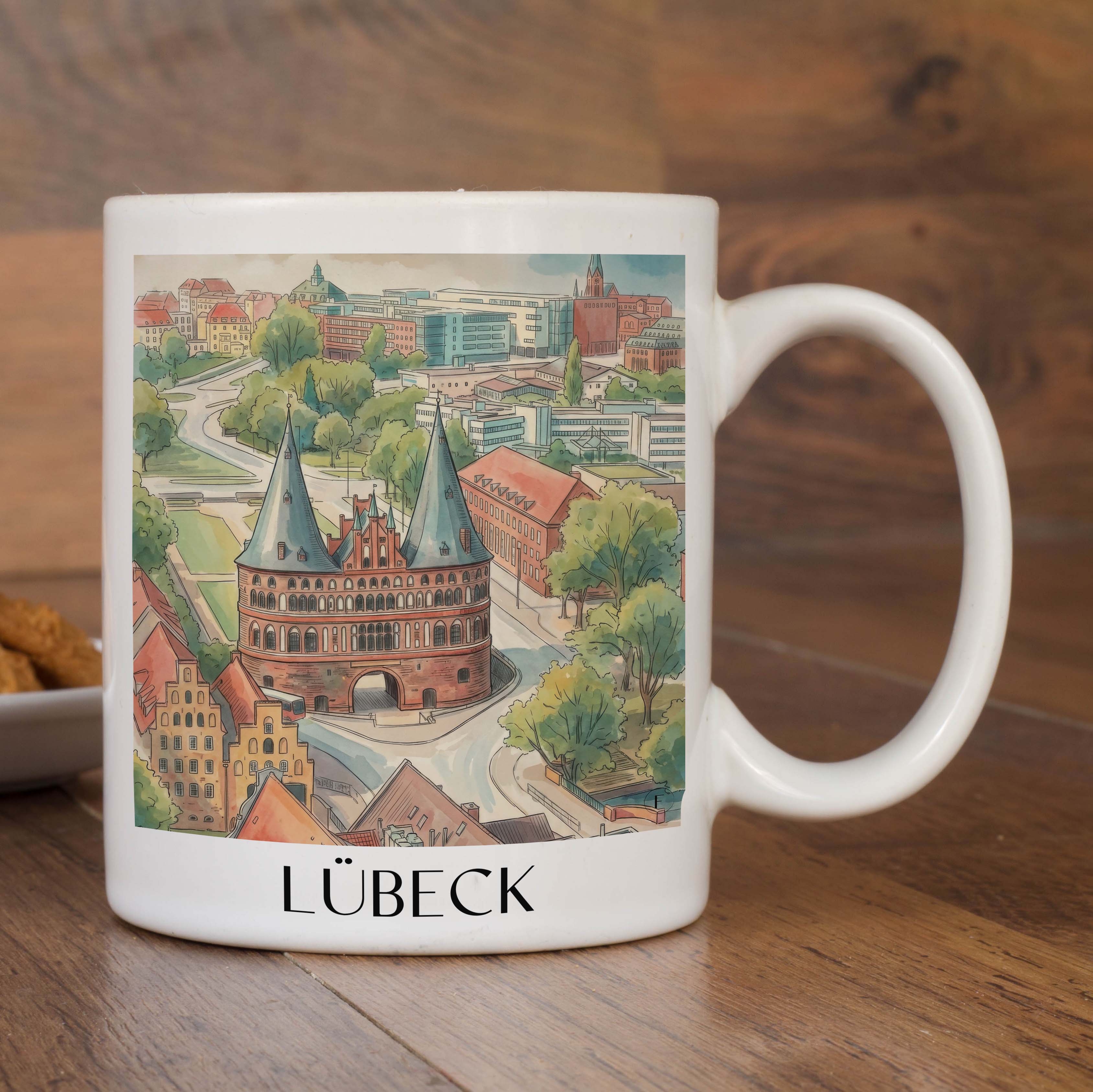 lübeck-deutschland-kaffeebecher-aquarell