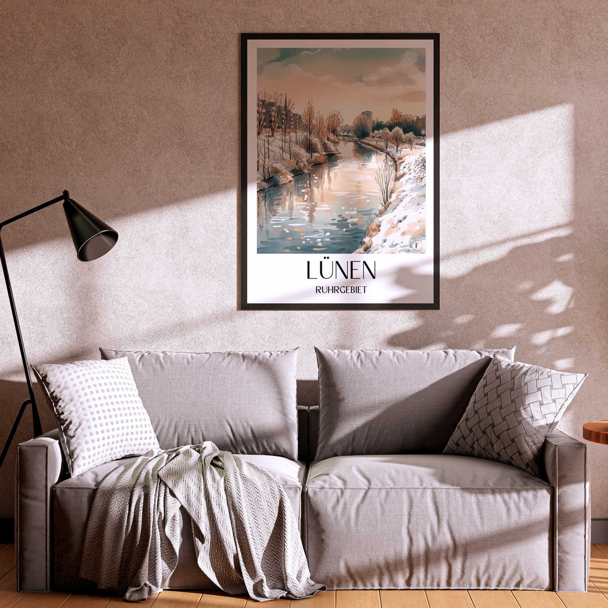 lünen-ruhrgebiet-deutschland-poster-aquarell