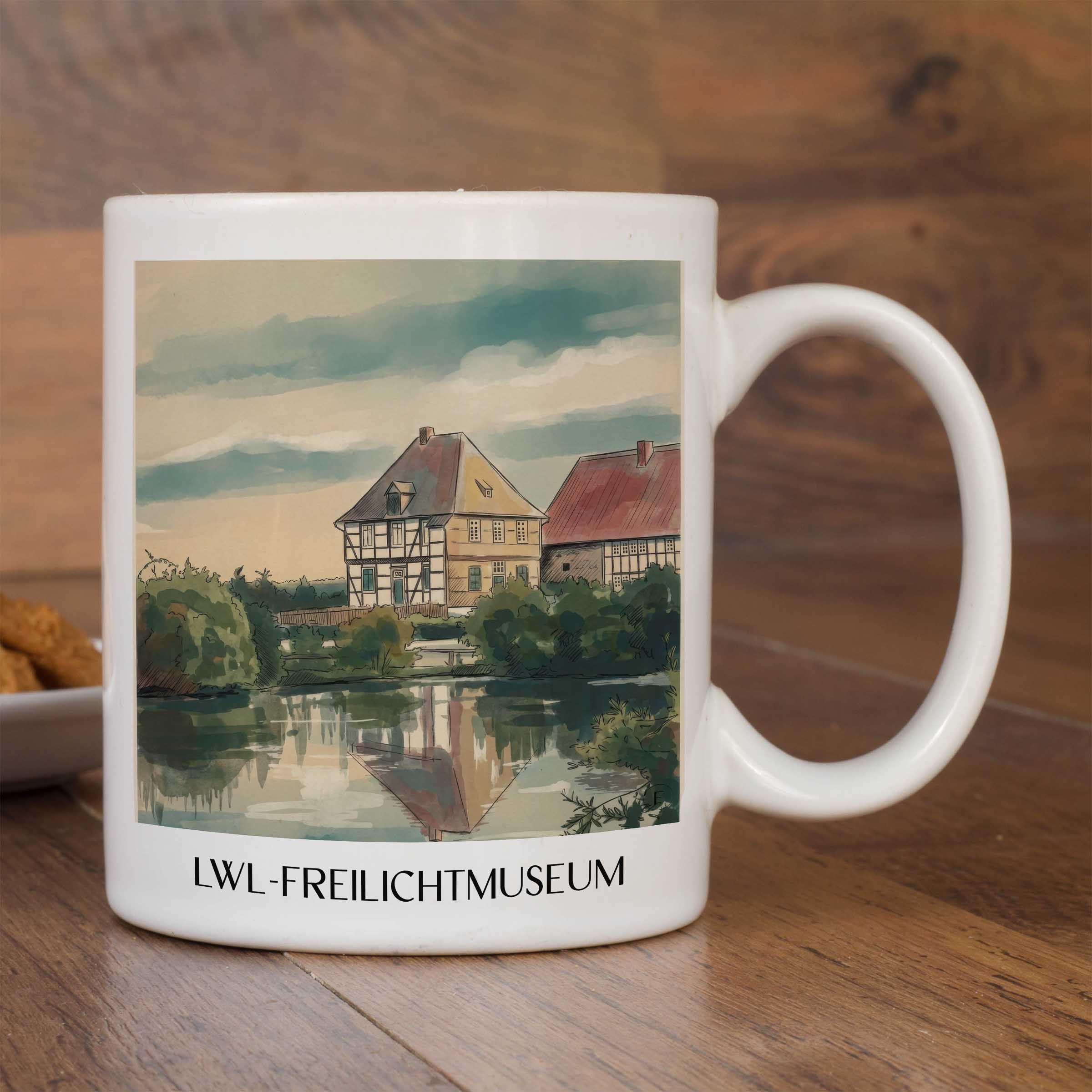 lwl-freilichtmuseum-detmold-deutschland-kaffeebecher-aquarell
