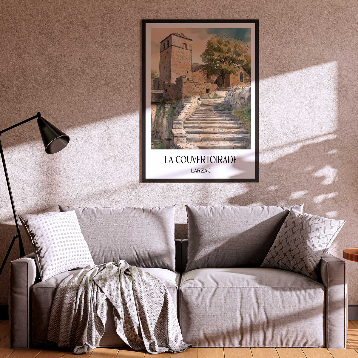 la-couvertoirade-larzac-frankreich-poster-aquarell