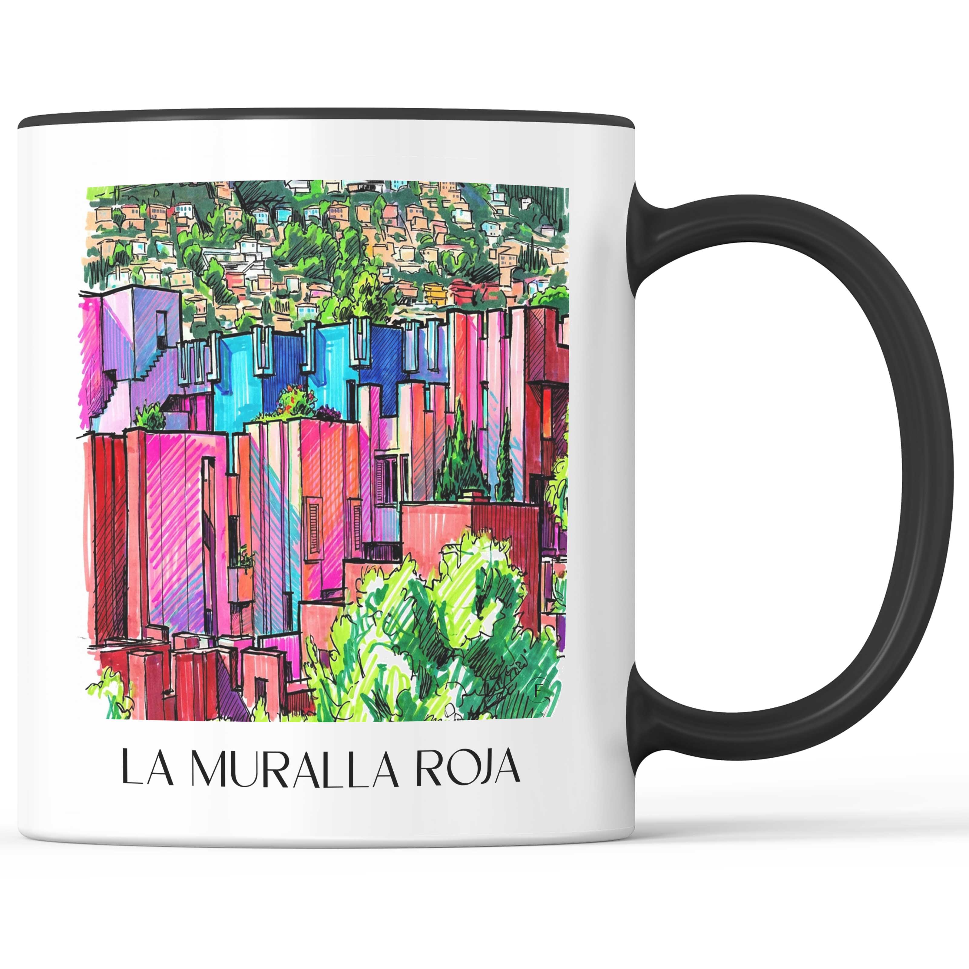 la-muralla-roja-calpe-spanien-kaffeebecher-graffiti