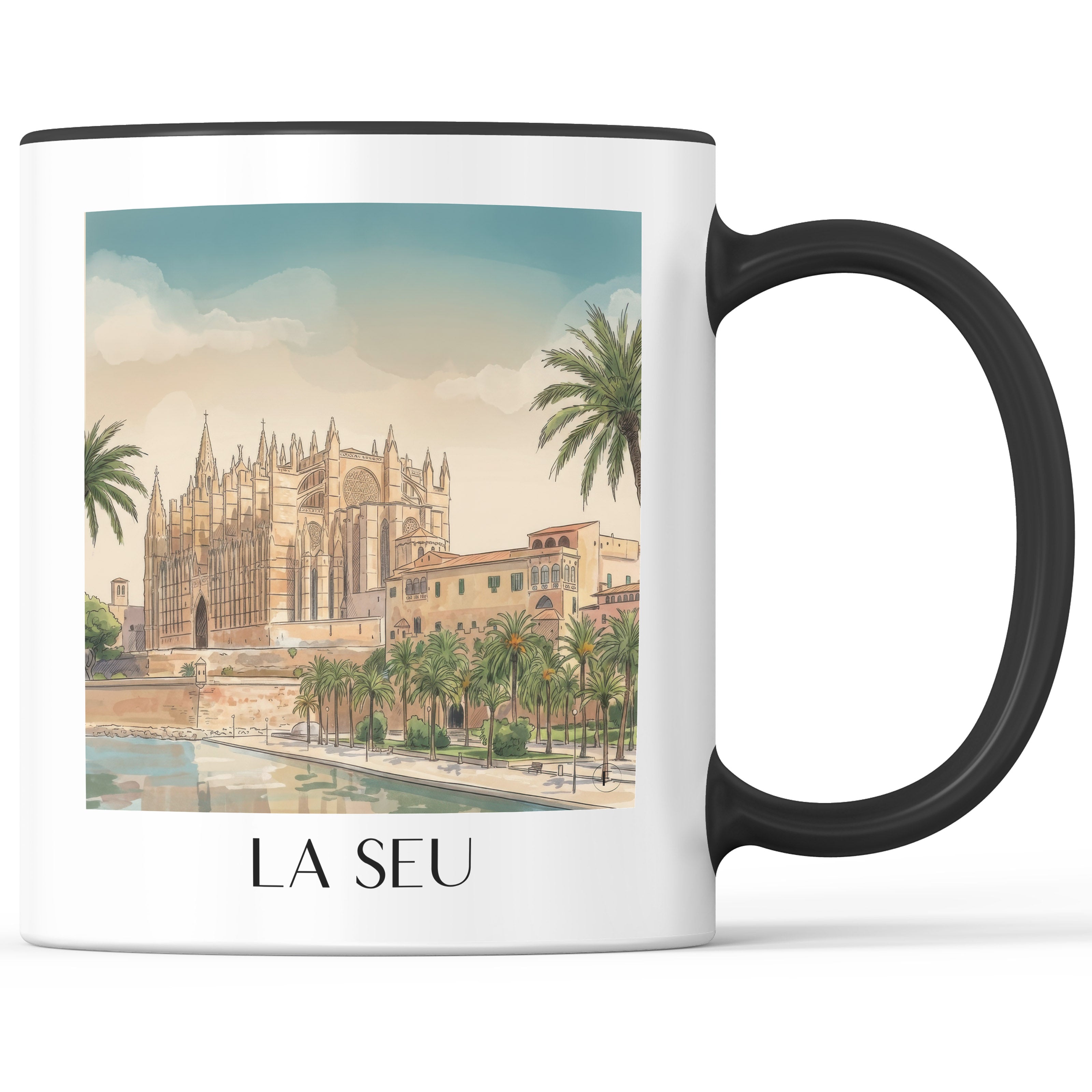 la-seu-mallorca-spanien-kaffeebecher-aquarell