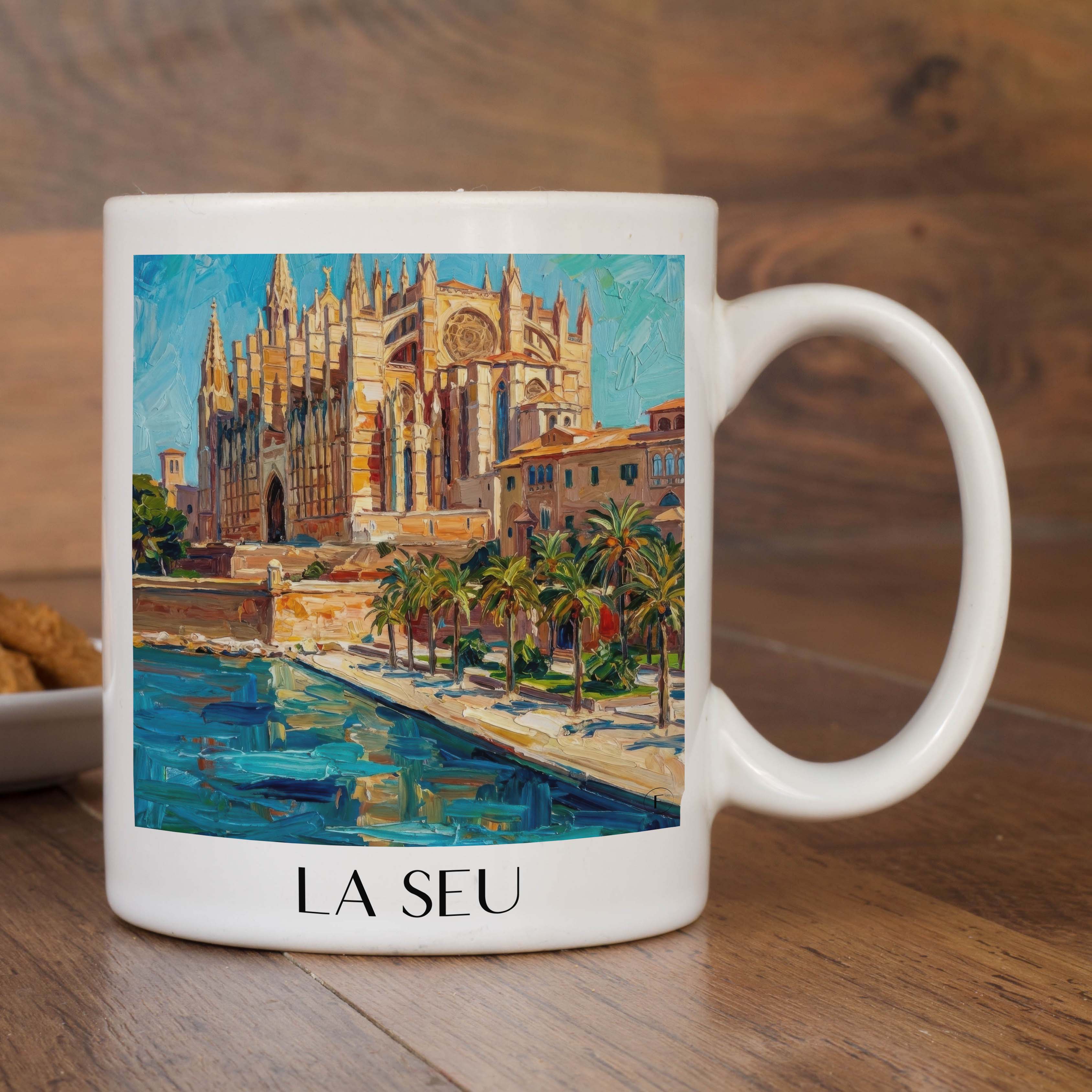 la-seu-mallorca-spanien-kaffeebecher-oil-painting-oelgemaelde