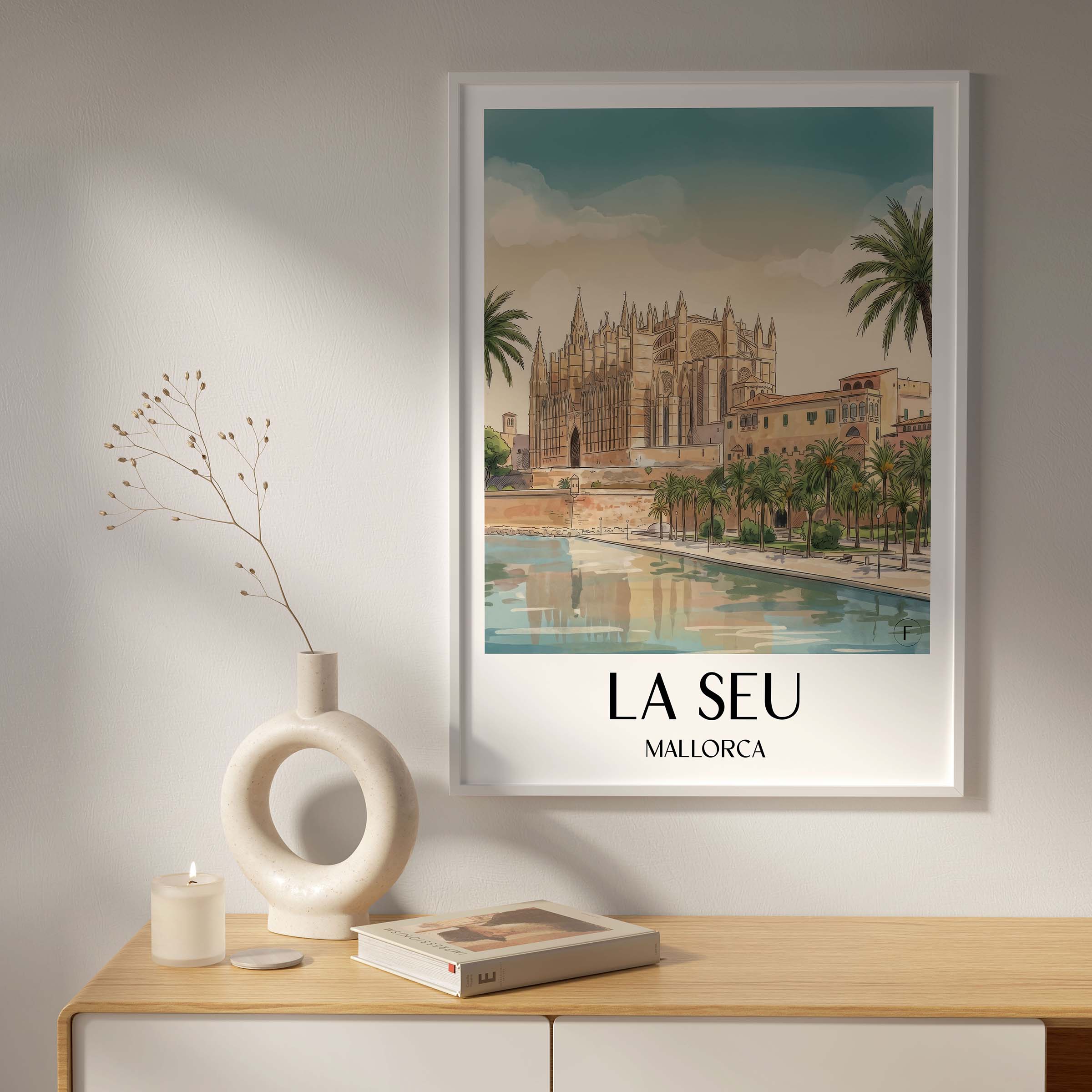 la-seu-mallorca-spanien-poster-aquarell