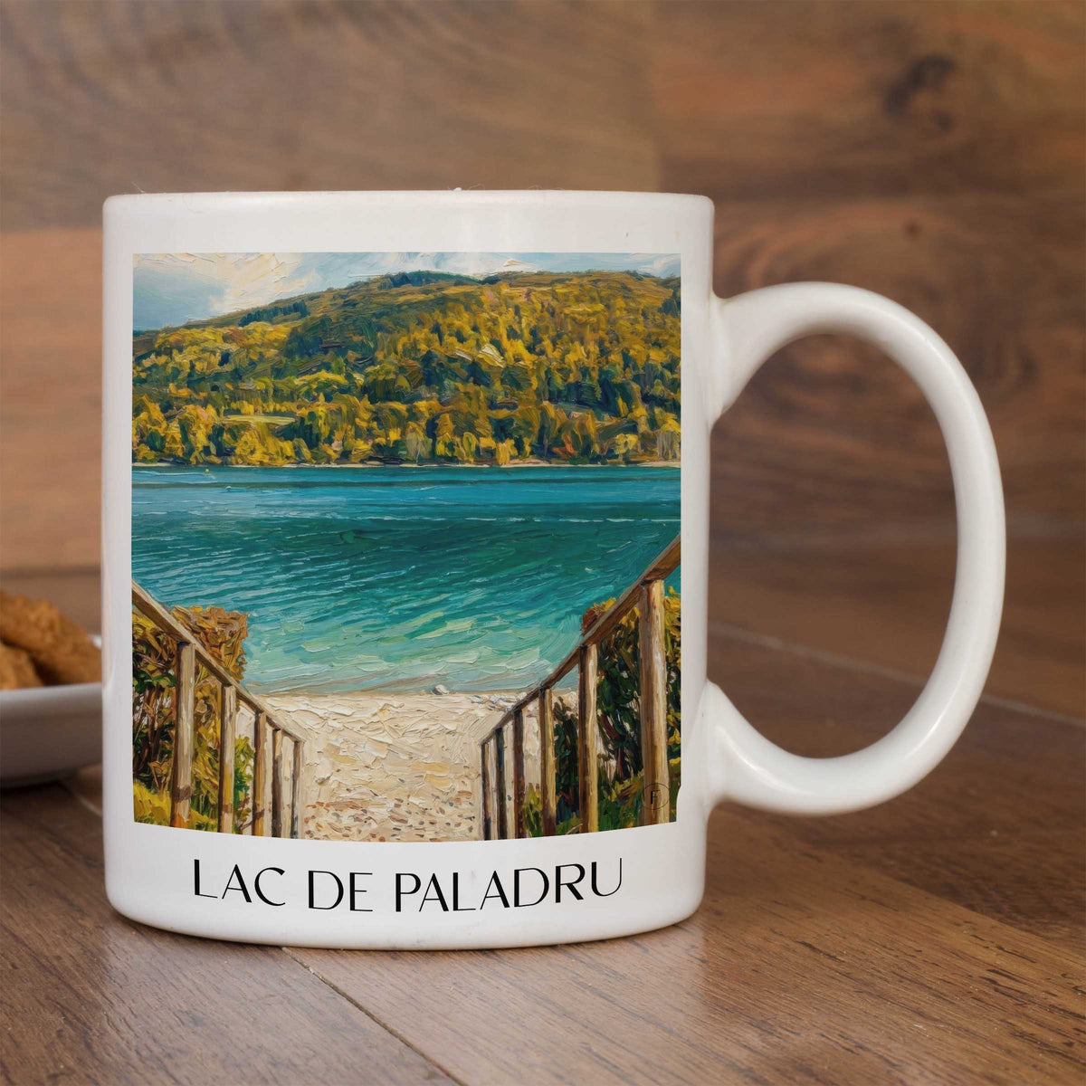 lac-de-paladru-isère-frankreich-kaffeebecher-oil-painting-oelgemaelde