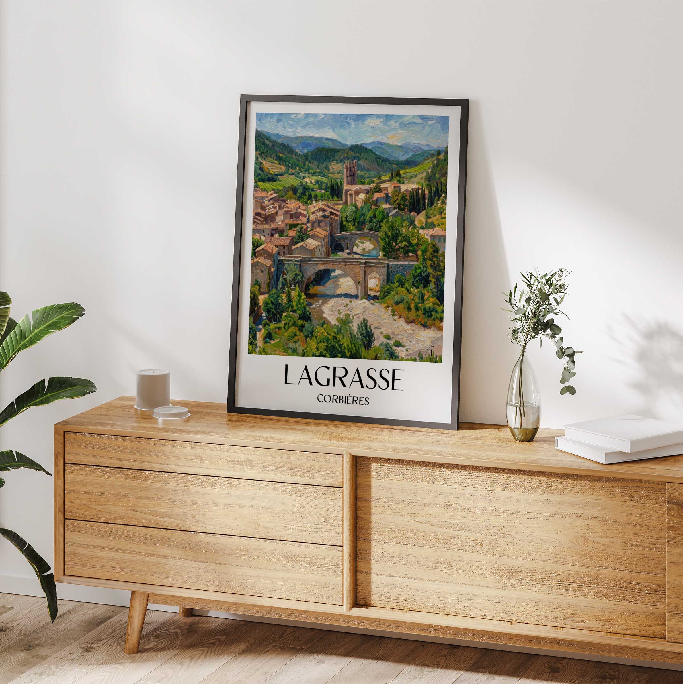 lagrasse--corbières-frankreich-poster-oil-painting-oelgemaelde