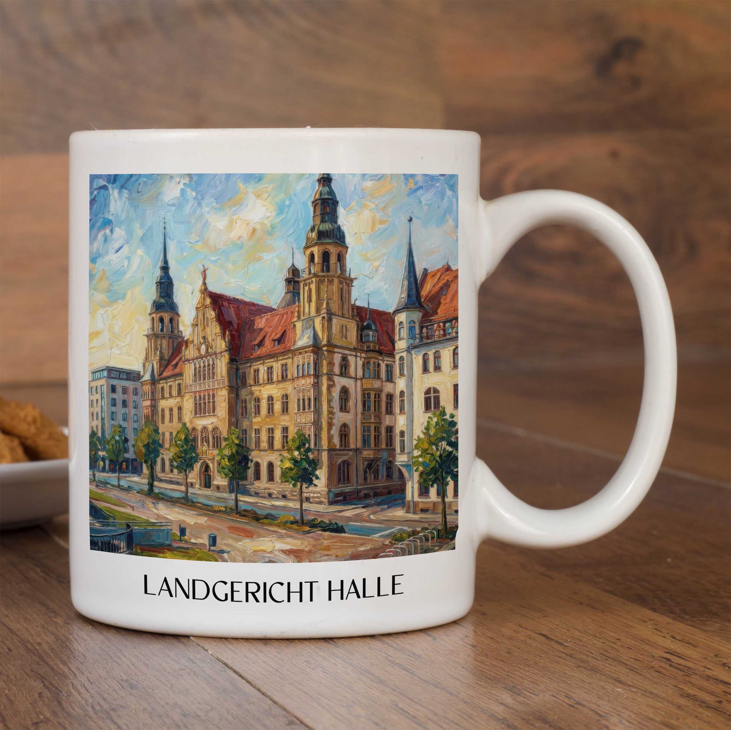 landgericht-halle-deutschland-kaffeebecher-oil-painting-oelgemaelde