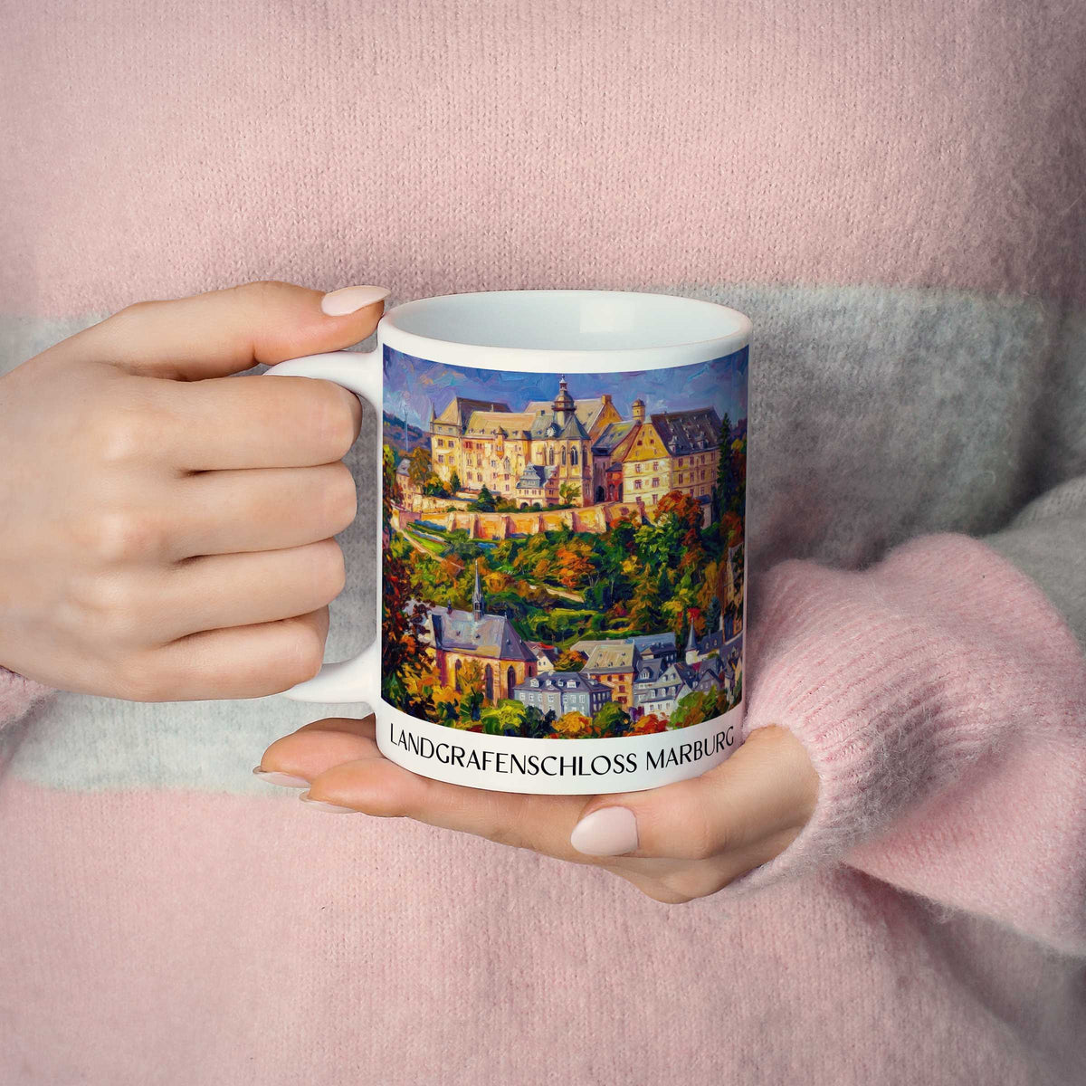 landgrafenschloss-marburg-hessen-deutschland-kaffeebecher-oil-painting-oelgemaelde