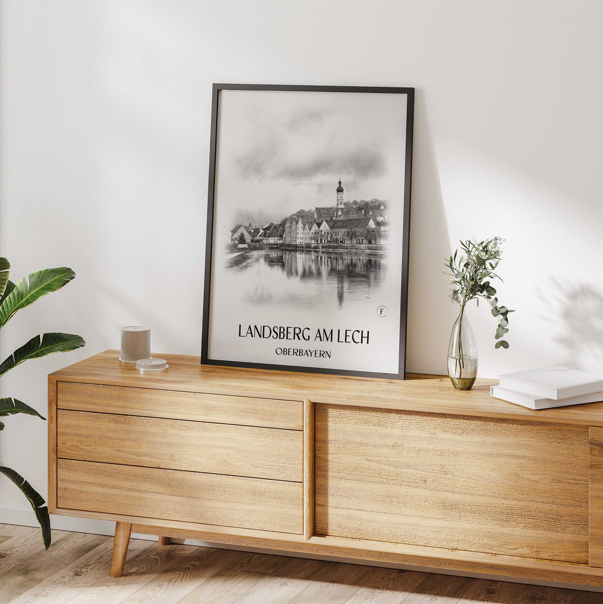landsberg-am-lech-oberbayern-deutschland-poster-bleistift-zeichnung-drawing