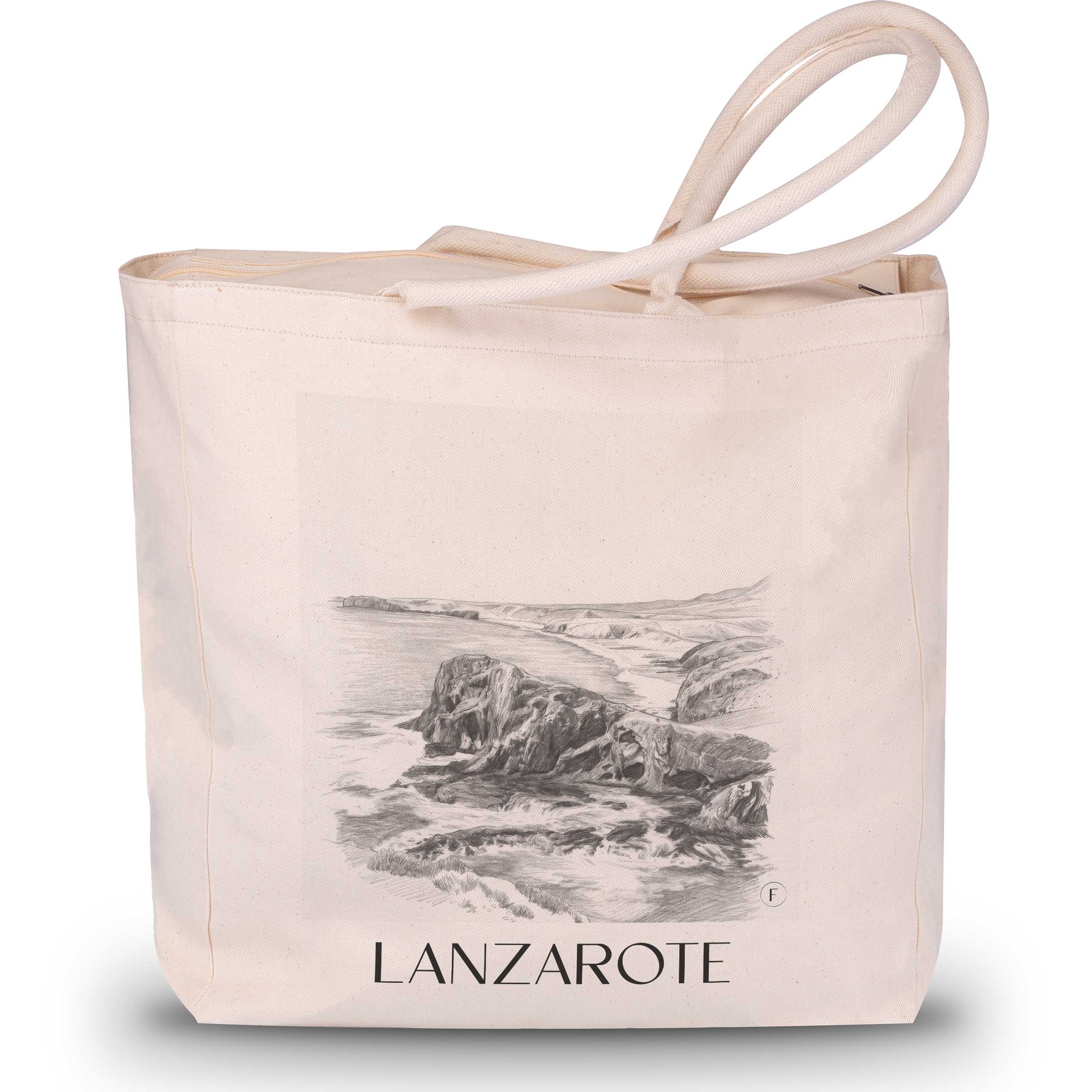 Lanzarote - Spain Tote Bag - Drawing Style Shopping Bag