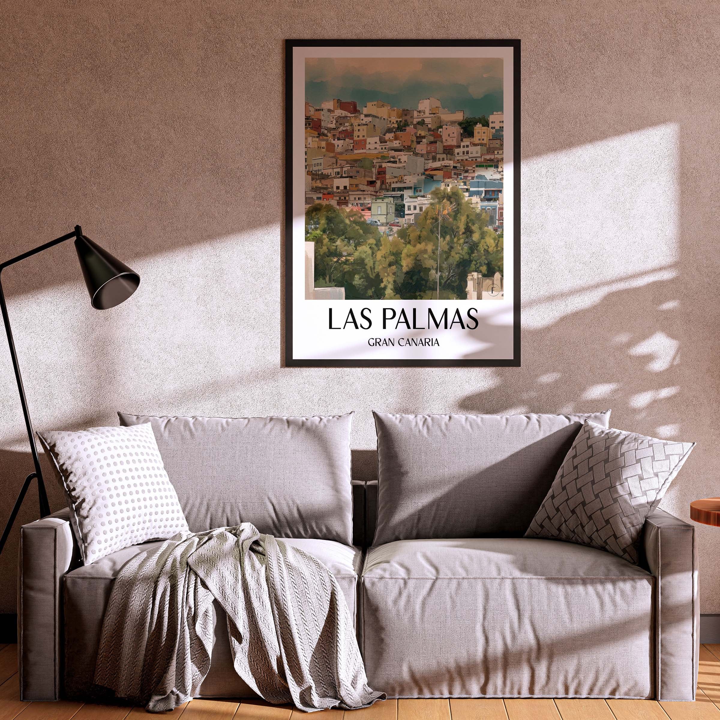 las-palmas-gran-canaria-spanien-poster-aquarell