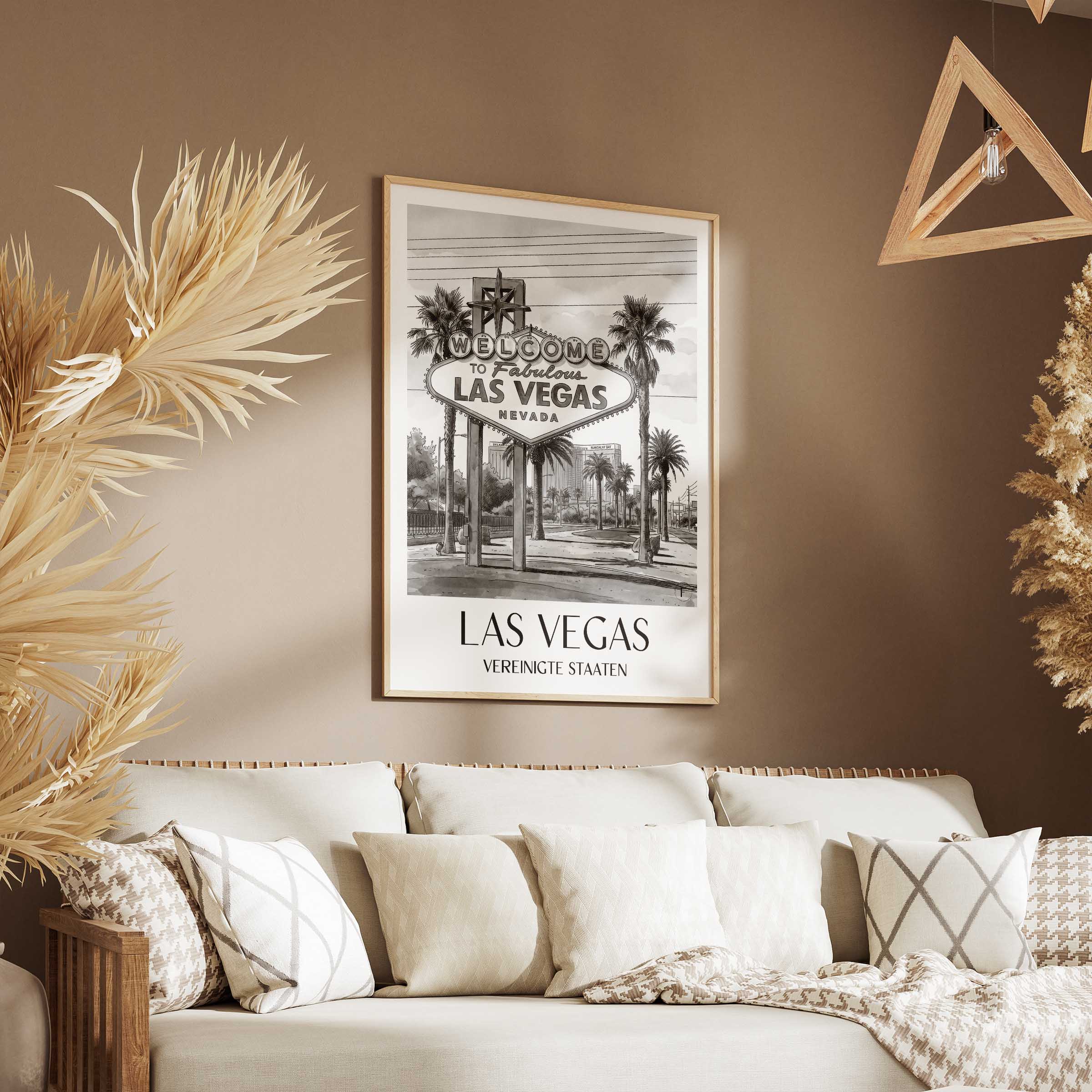 las-vegas-vereinigte-staaten-poster-aquarell-schwarz-weiss