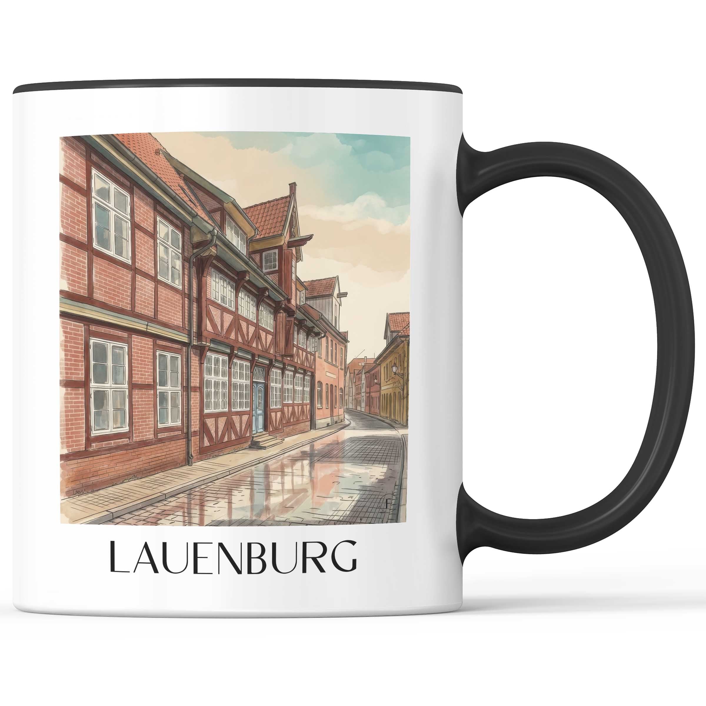 lauenburg-schleswig-holstein-deutschland-kaffeebecher-aquarell