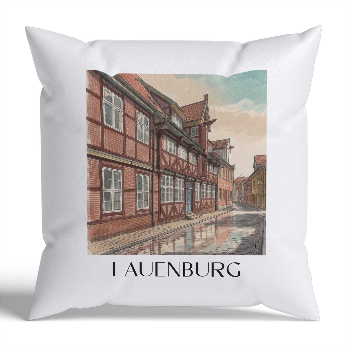 lauenburg-schleswig-holstein-deutschland-kissenbezug-aquarell