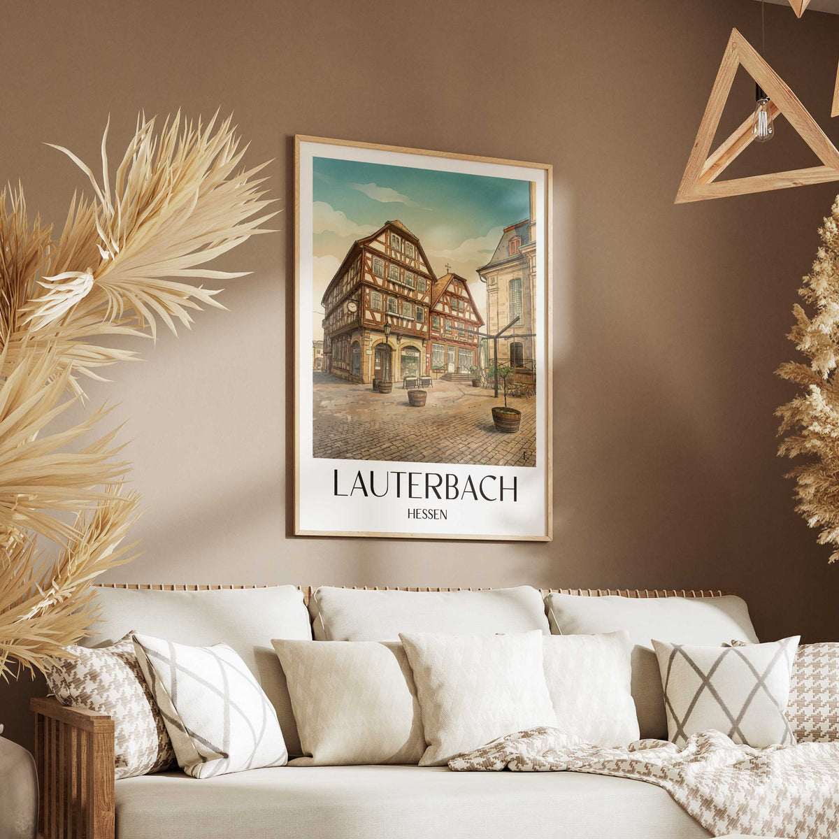 lauterbach-hessen-deutschland-poster-aquarell
