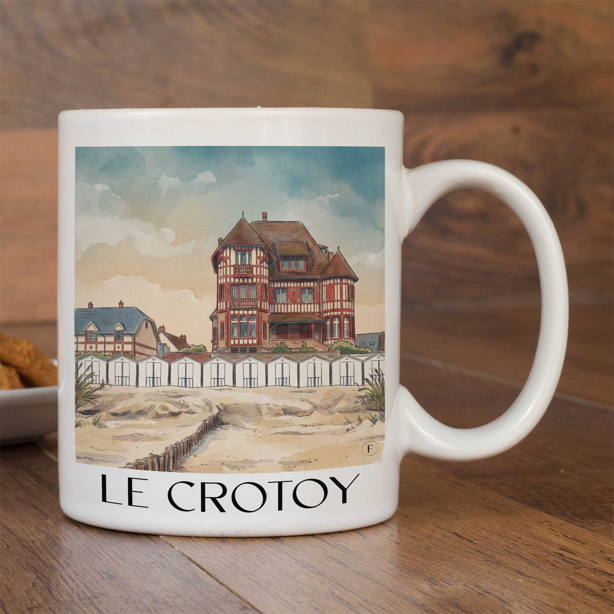 le-crotoy-baie-de-somme-frankreich-kaffeebecher-aquarell