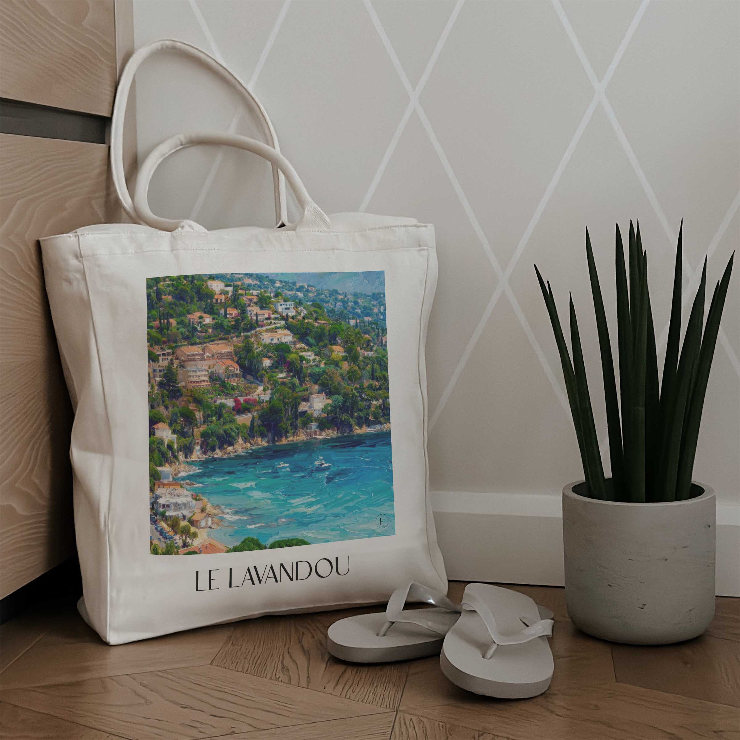 le-lavandou-côte-des-maures-frankreich-einkaufstasche-oil-painting-oelgemaelde