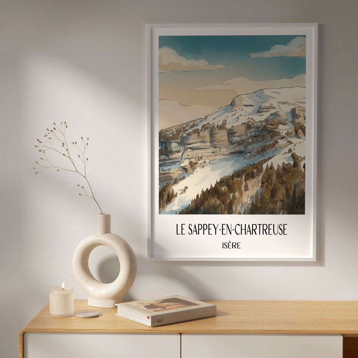 le-sappey-en-chartreuse-isère-frankreich-poster-aquarell