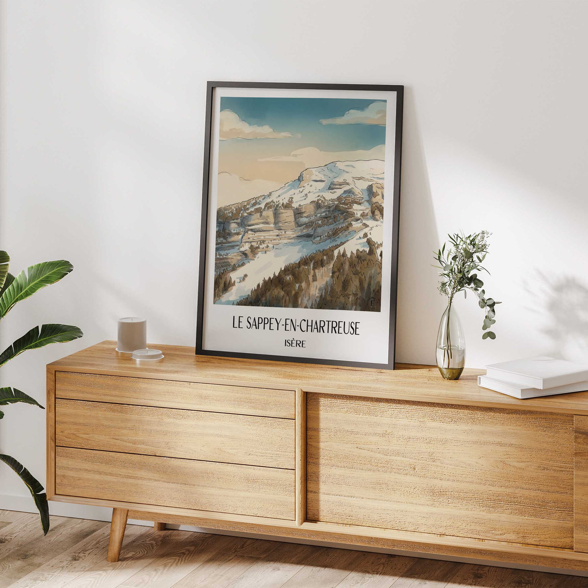 le-sappey-en-chartreuse-isère-frankreich-poster-aquarell