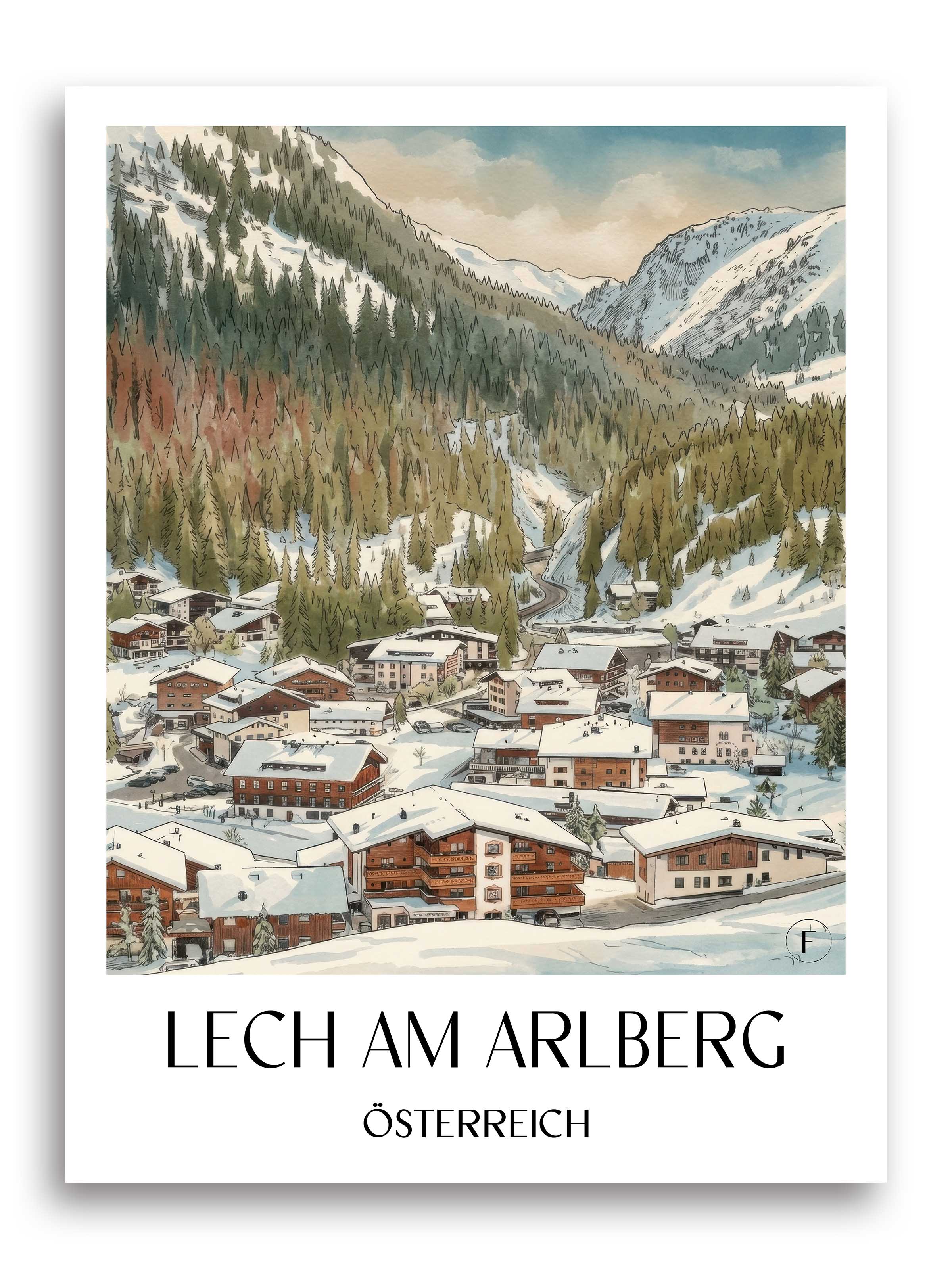 lech-am-arlberg-österreich-österreich-poster-aquarell