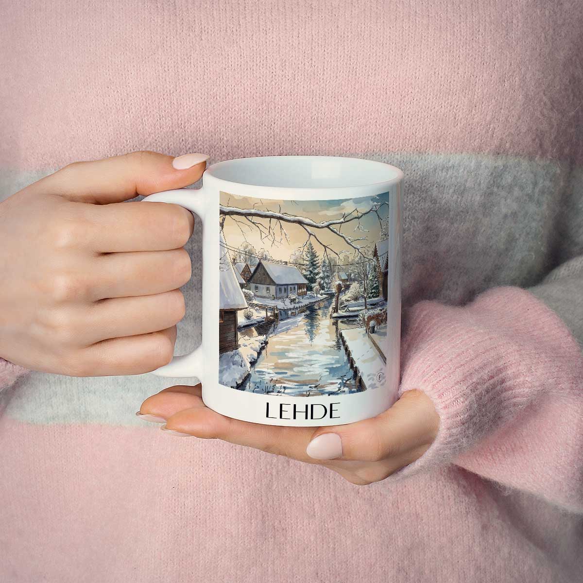 lehde-spreewald-deutschland-kaffeebecher-aquarell