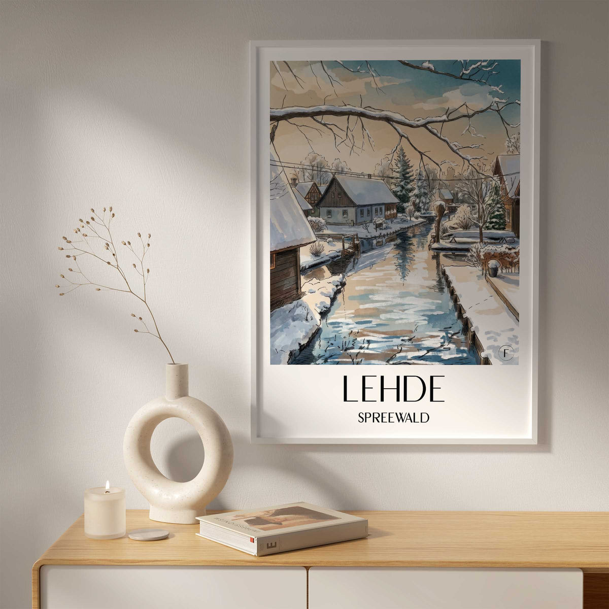 lehde-spreewald-deutschland-poster-aquarell