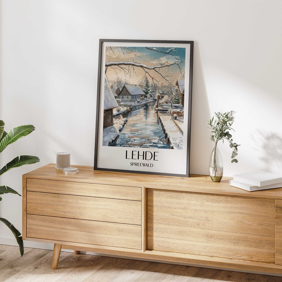lehde-spreewald-deutschland-poster-aquarell